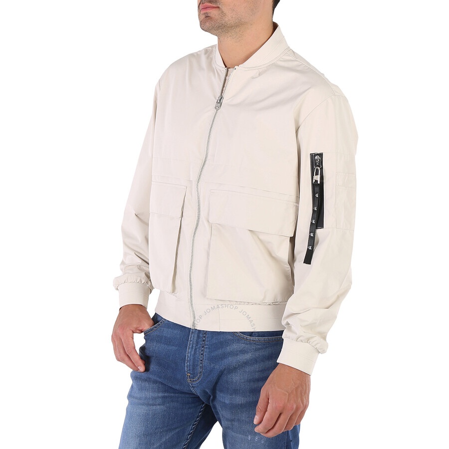 Calvin Klein - Calvin Klein Eggshell Water Repellent Proof Bomber Jacket - 4