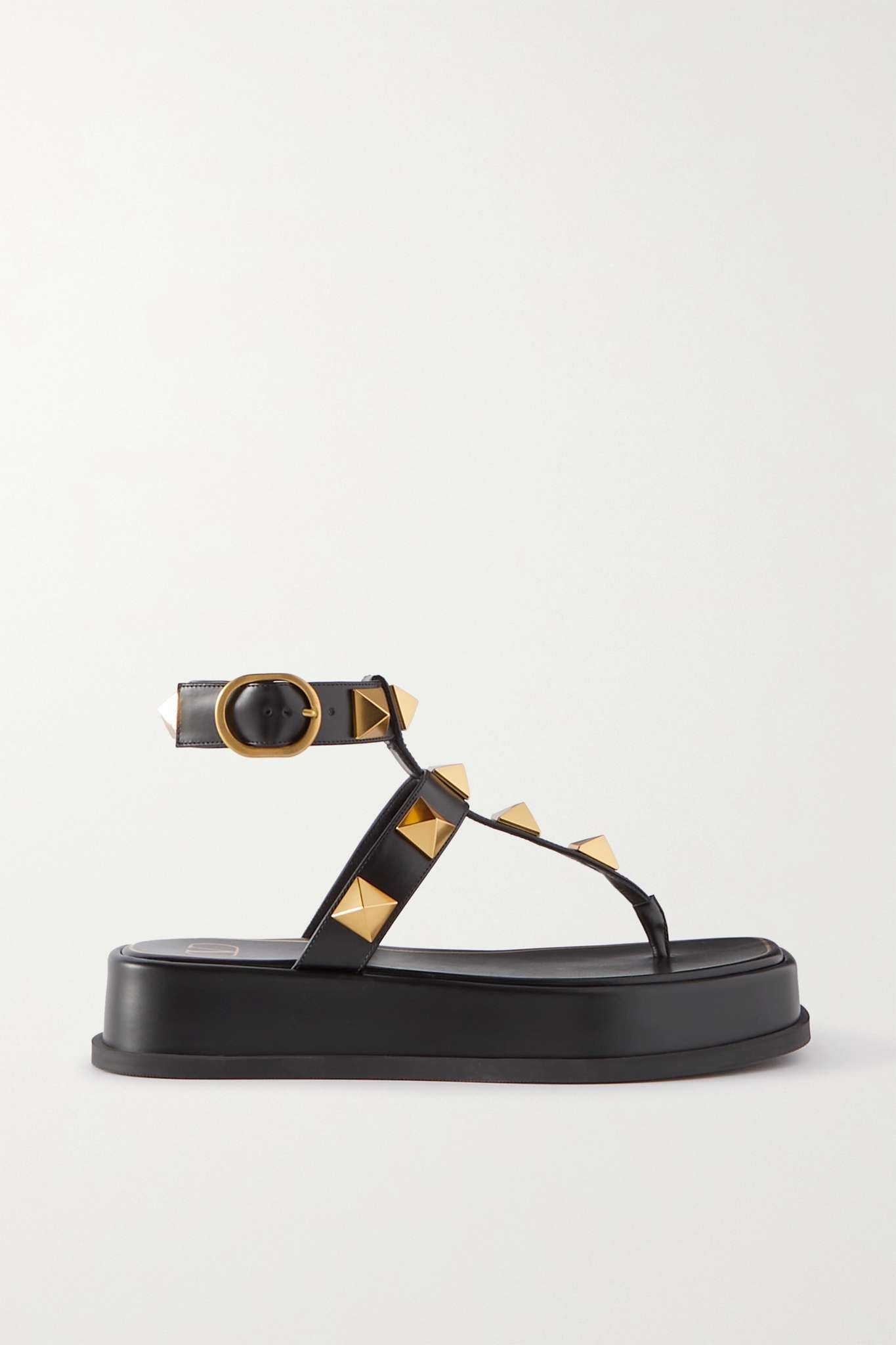 Valentino Garavani Roman Stud leather platform sandals - 1