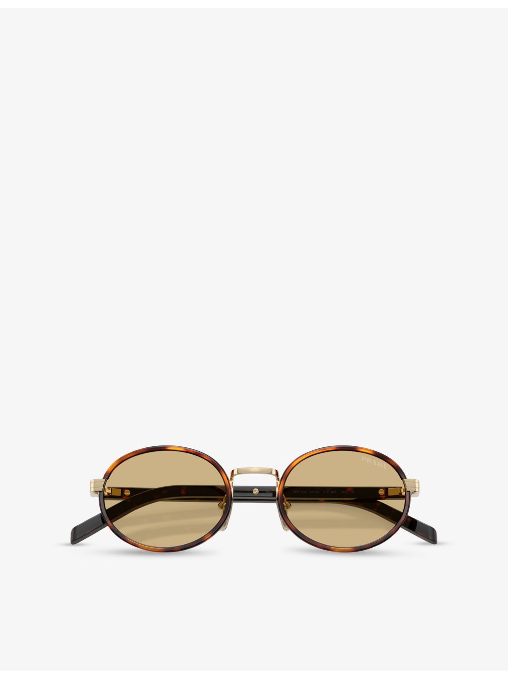 PR B56S Round-Frame Tortoiseshell Metal Sunglasses - 5