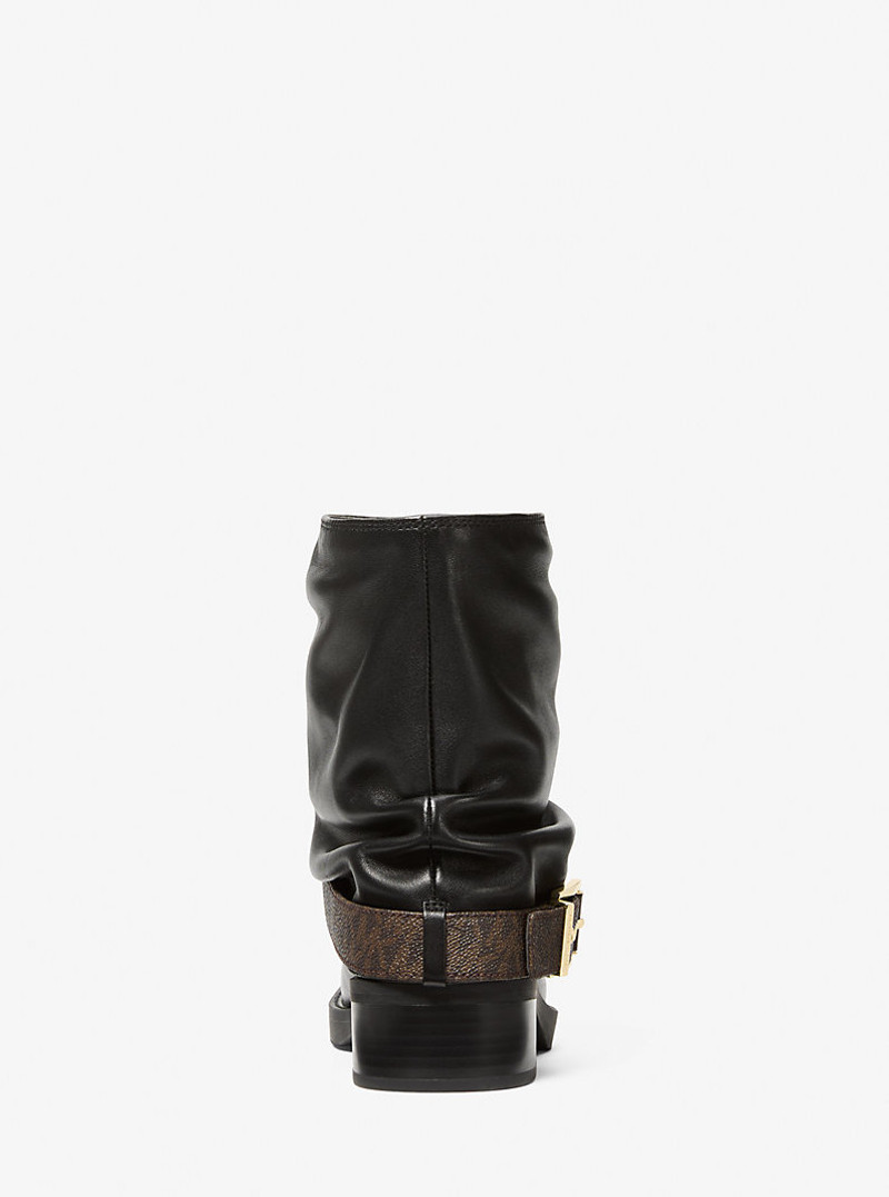 Colby Leather and Signature Logo Ankle Boot 3