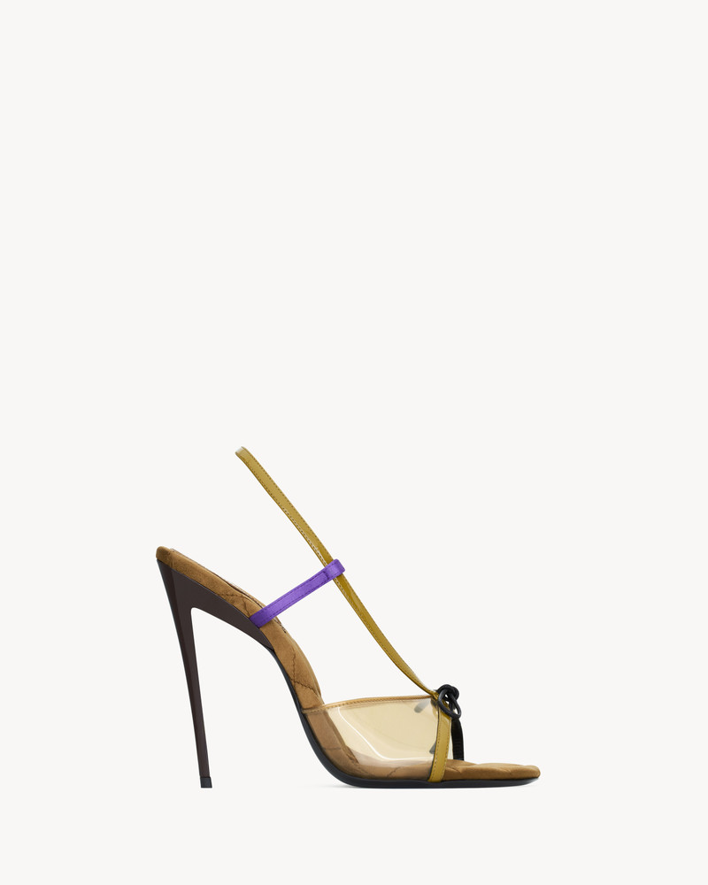JEAN SANDALS IN TPU AND SATIN 1