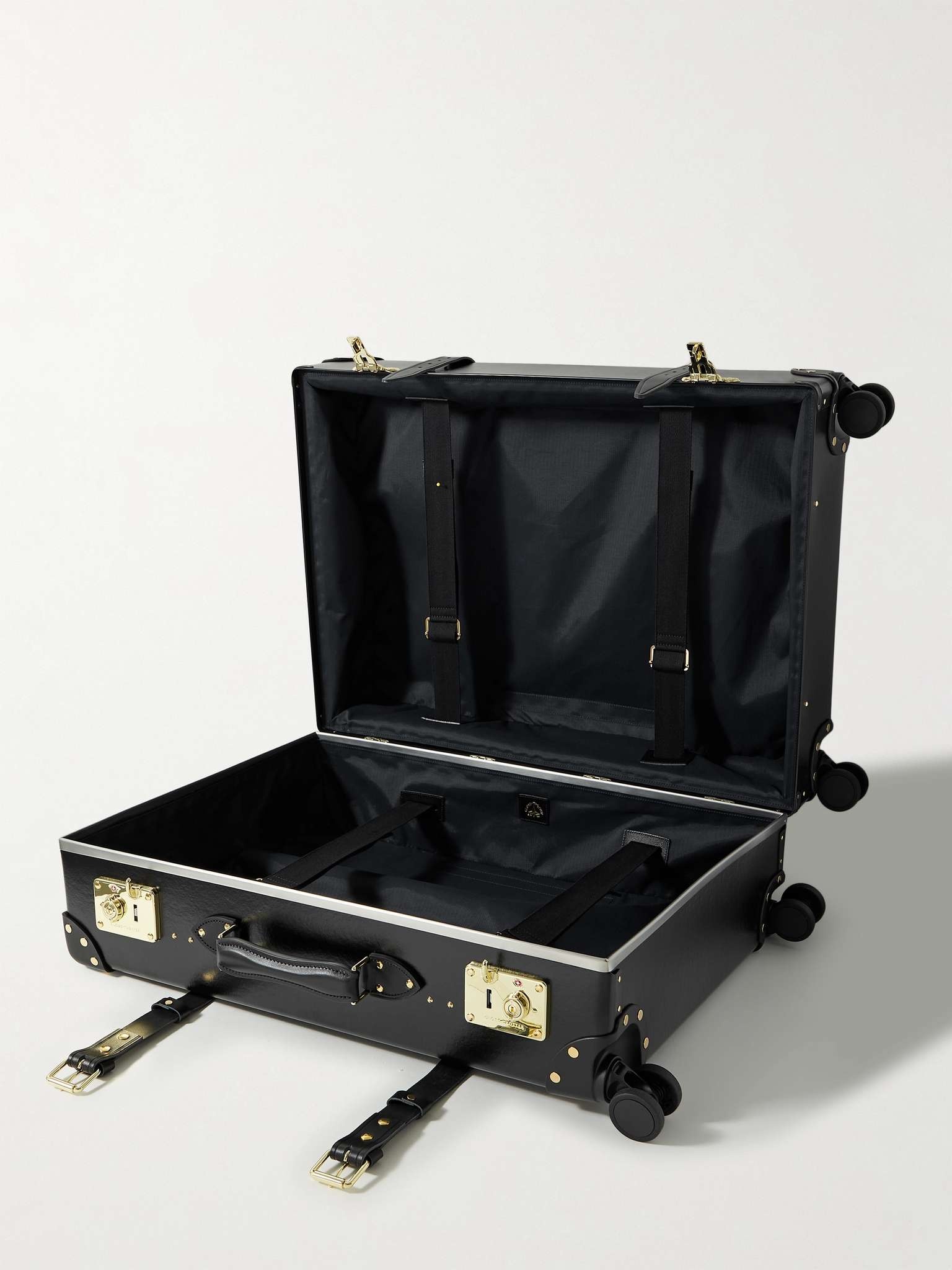 Centenary Check-In Leather-Trimmed Trolley Case - 3