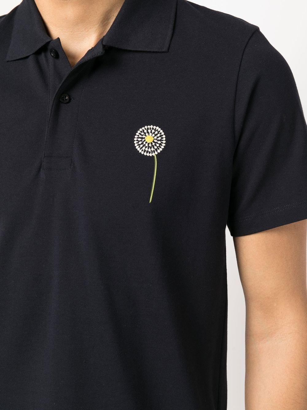 logo patch polo shirt - 5