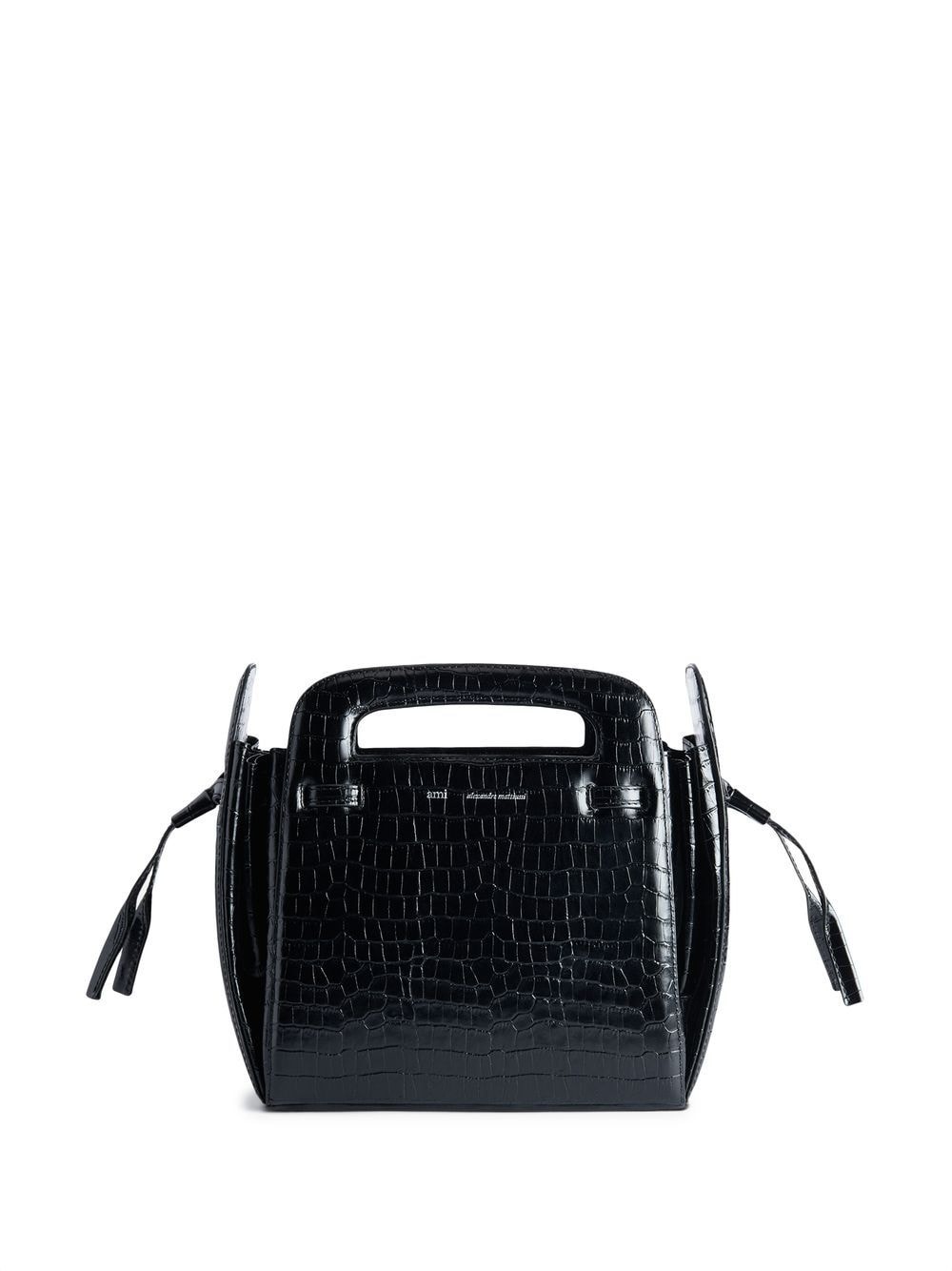 croc-effect tote bag - 1