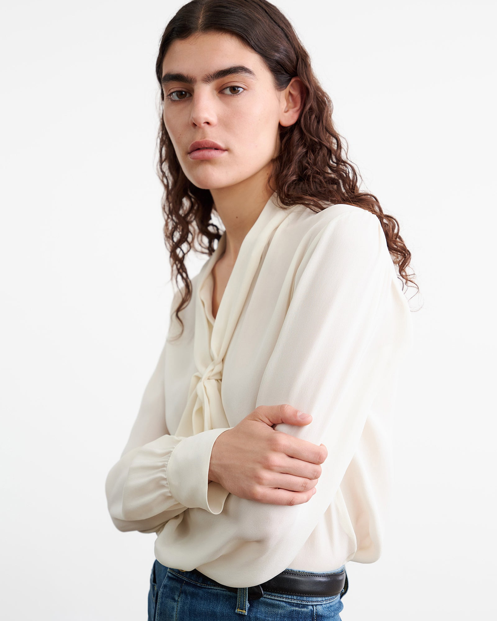 CARINA SILK BLOUSE - 4