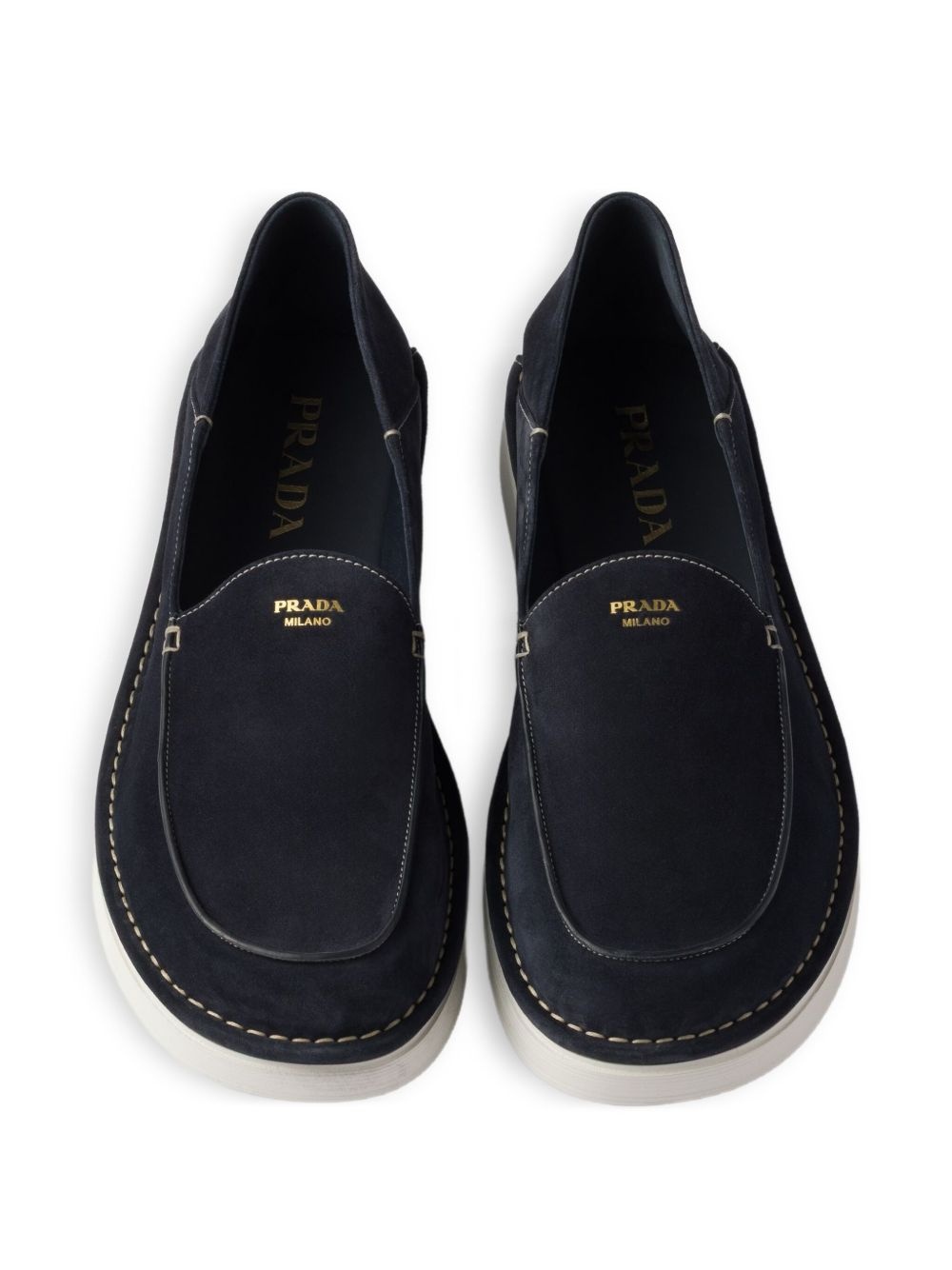 slip-on suede loafers - 4