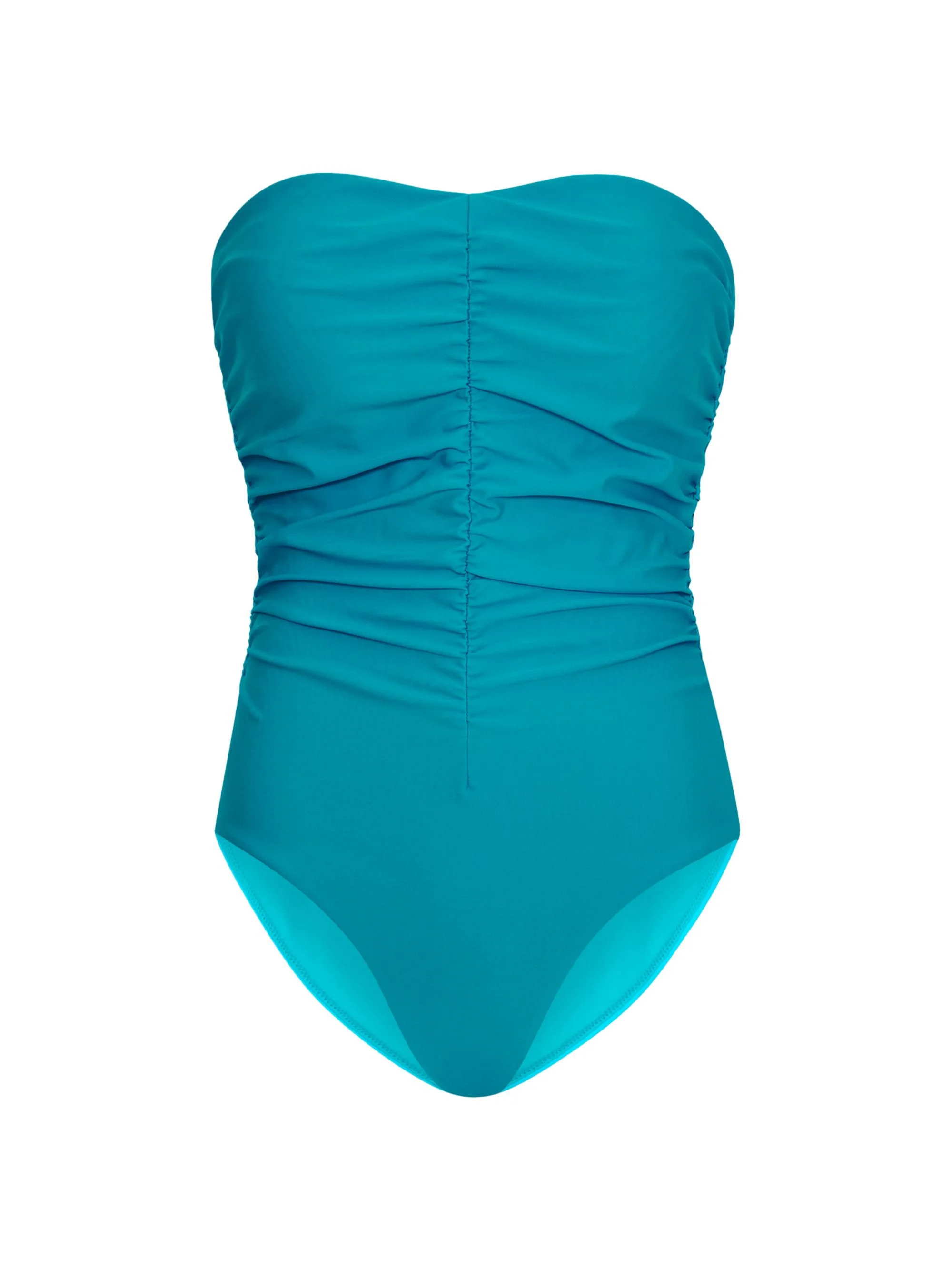 Women's Ruched One-Piece Swimsuit - Sea Foam Green - 1