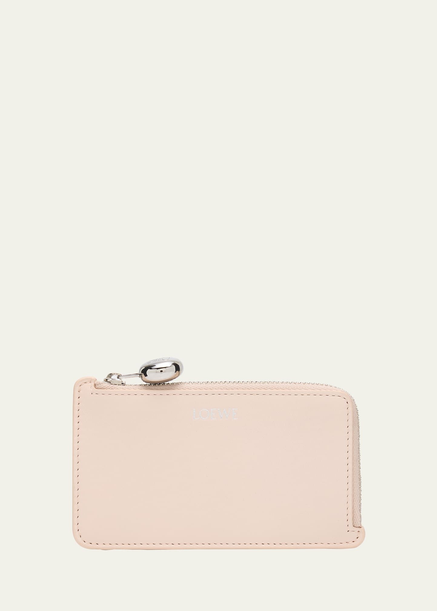 Pebble Zip Leather Card Holder - 1
