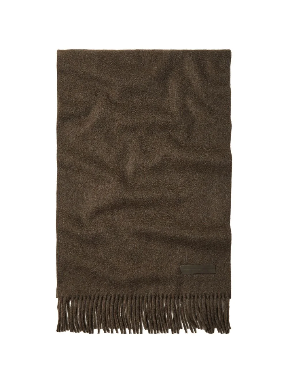 dark olive green Oasi cashmere scarf - 1