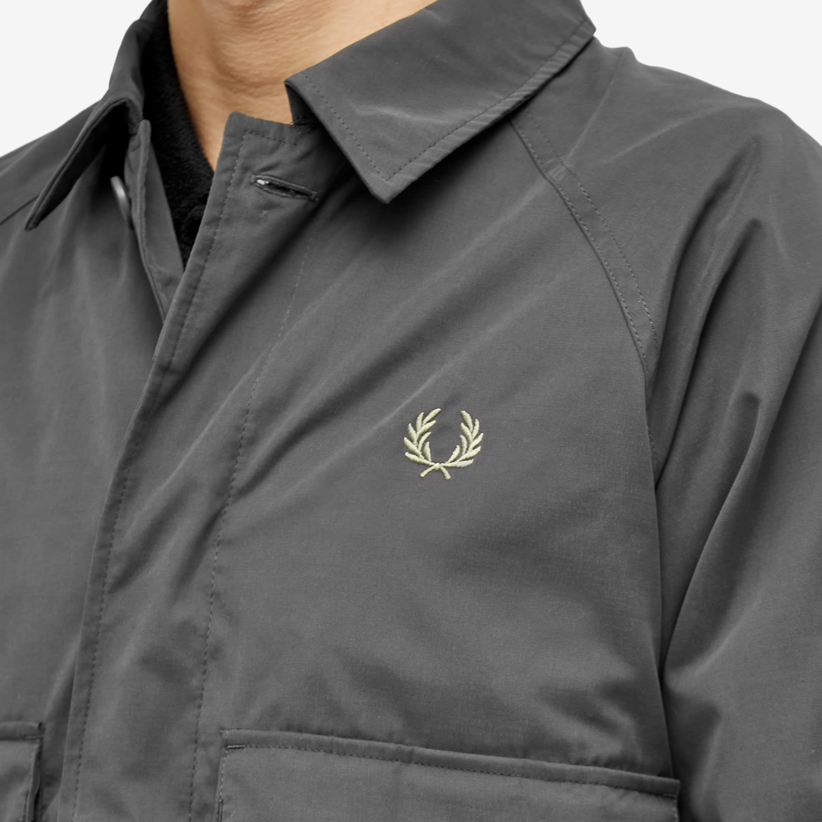ジャケット・アウター FRED PERRY Utility Overshirt Fred Perry Men's Utility Pocket Overshirt in Whisky Brown