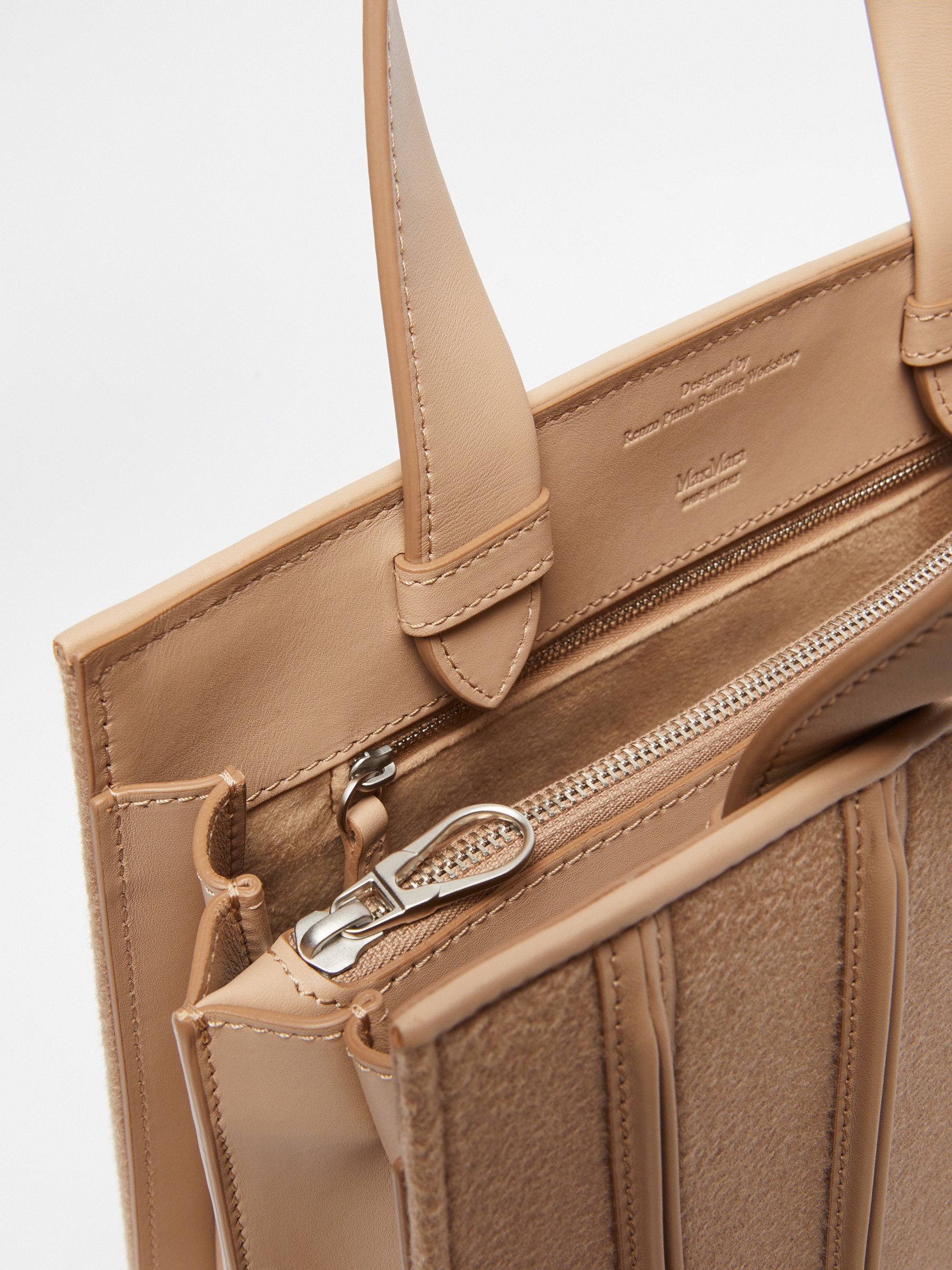 WHITNEYBAG6WS Medium cashmere and leather Whitney Bag - 4