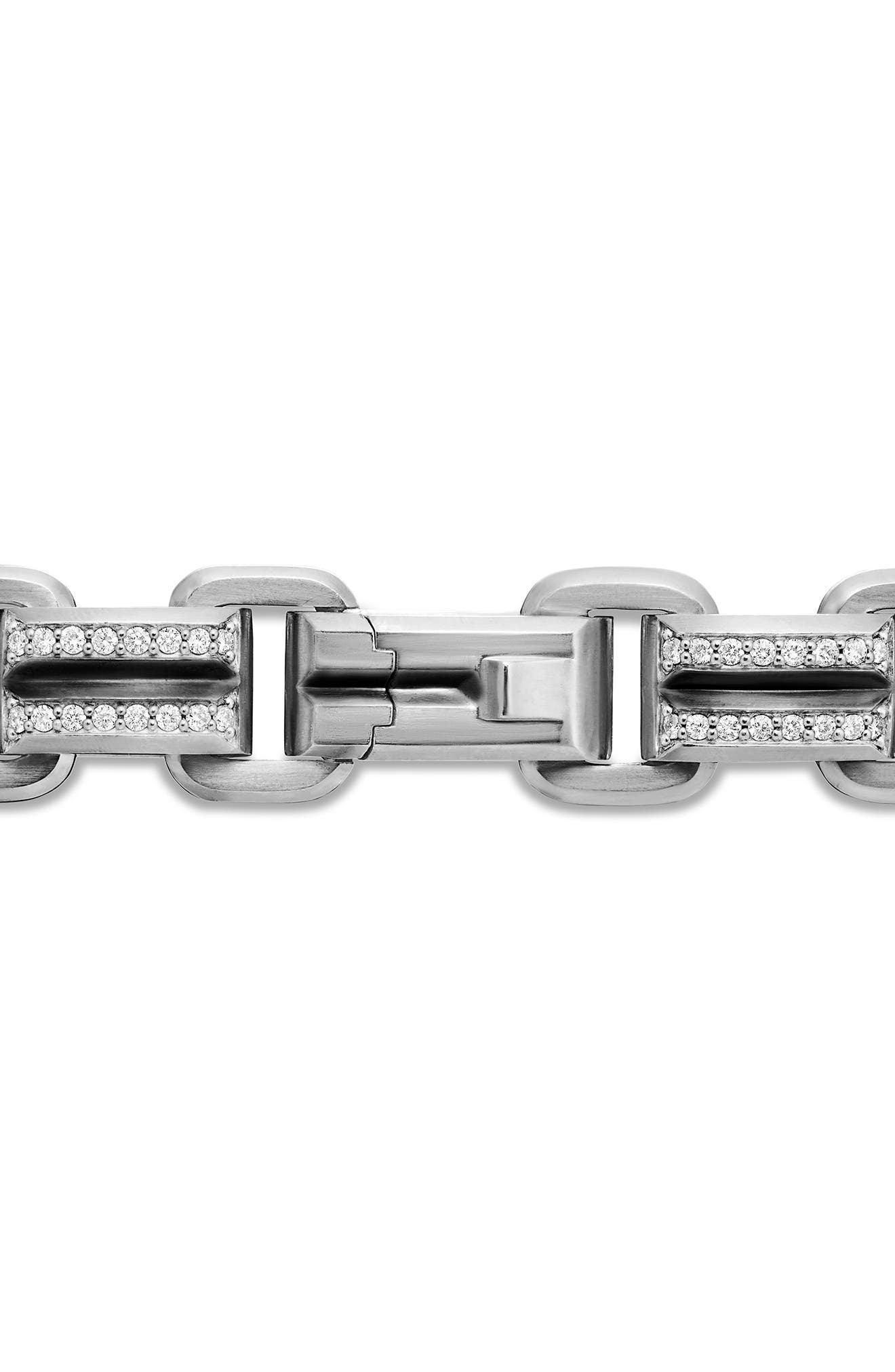 David Yurman Deco Beveled Link Bracelet with Pavé Diamonds in Sterling Silver at Nordstrom - 7