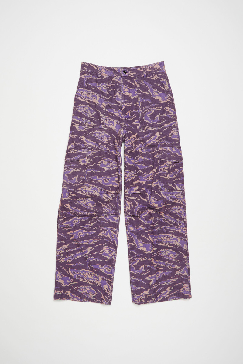 Cargo print trousers - Purple multi 7