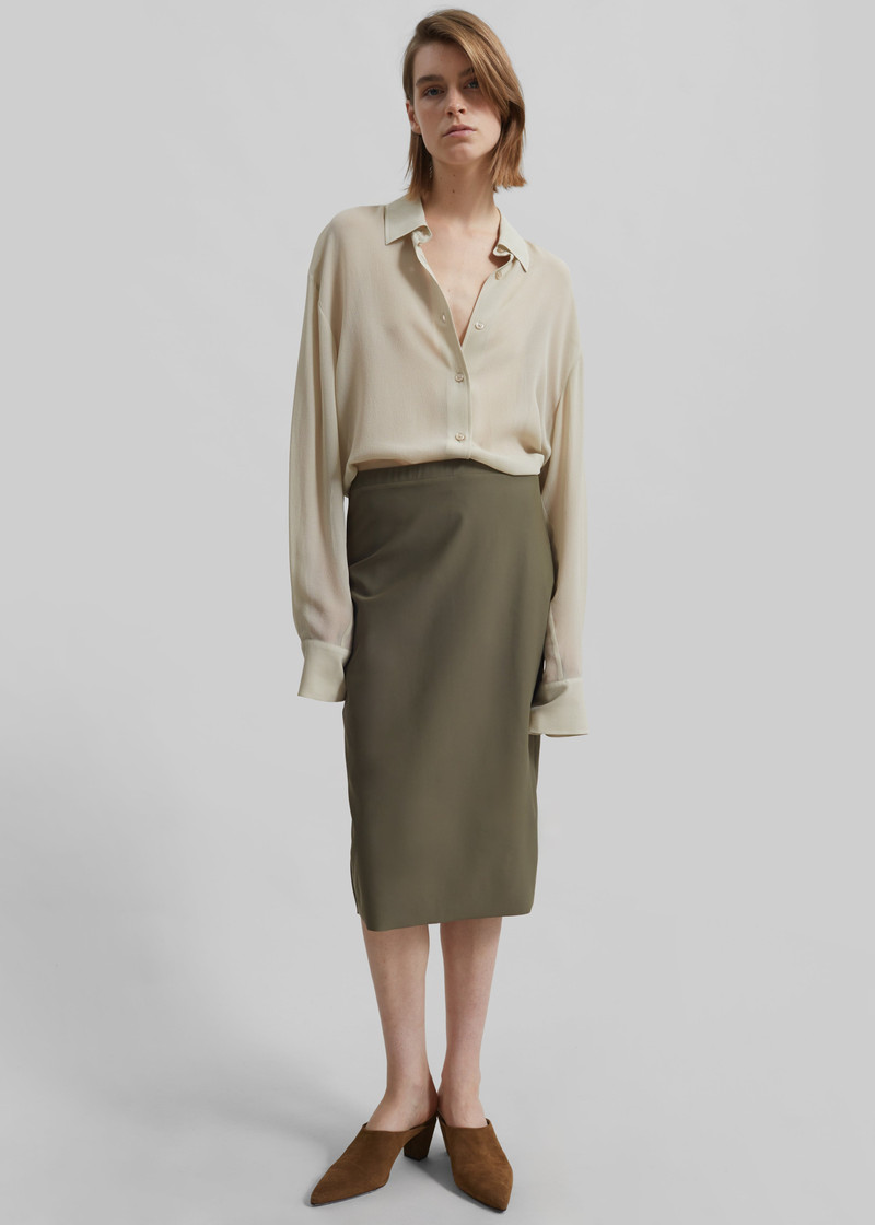 Peri Georgette Shirt - Cement 11