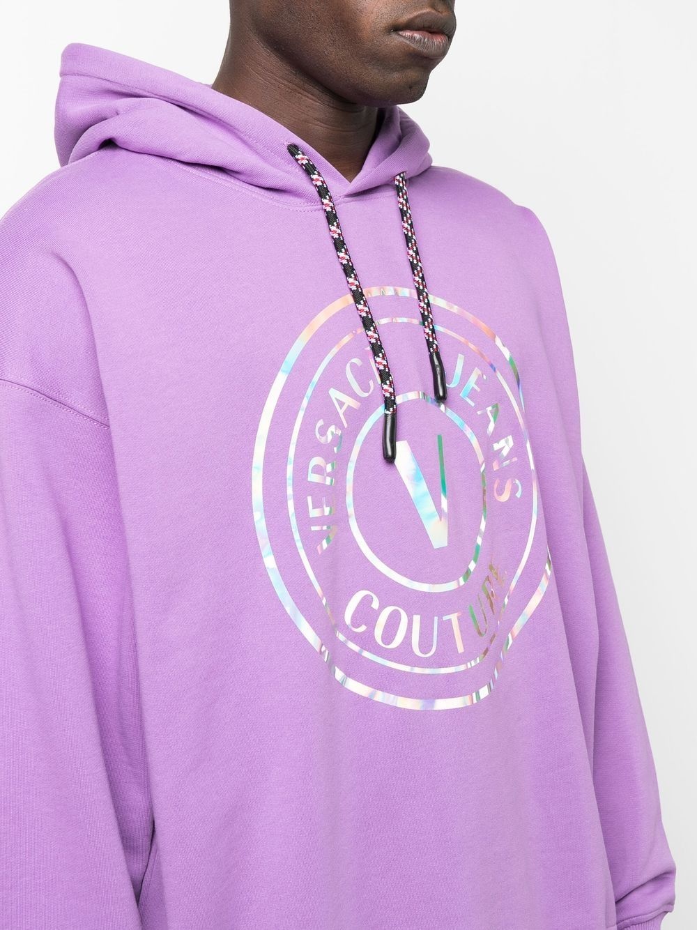 logo print hoodie - 5