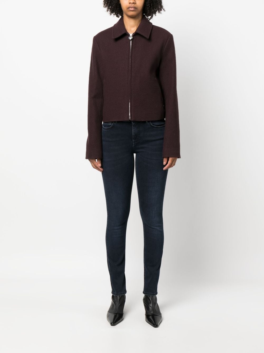 Climb skinny washed denim trousers - 2