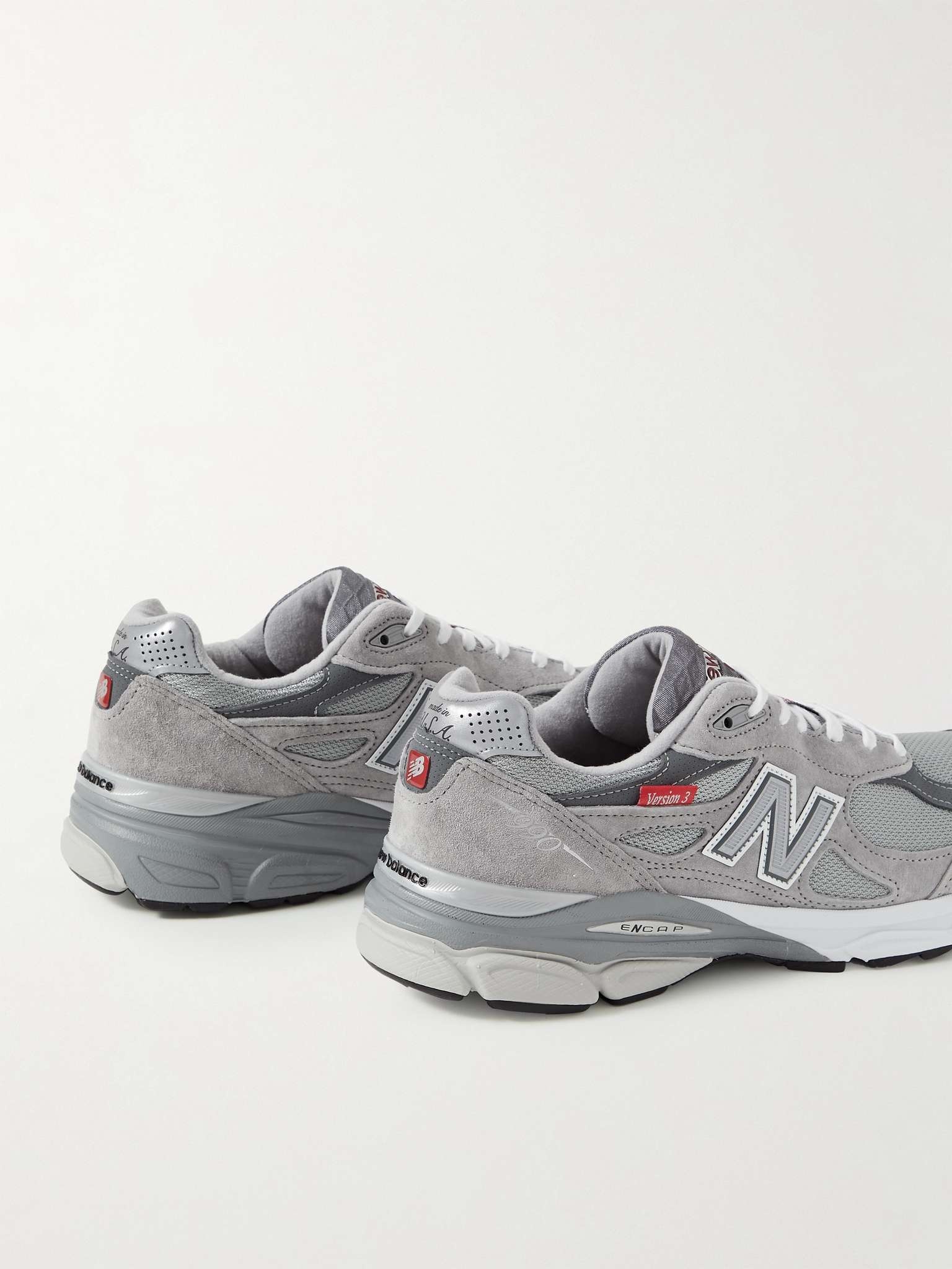 990v3 Suede and Mesh Sneakers - 5
