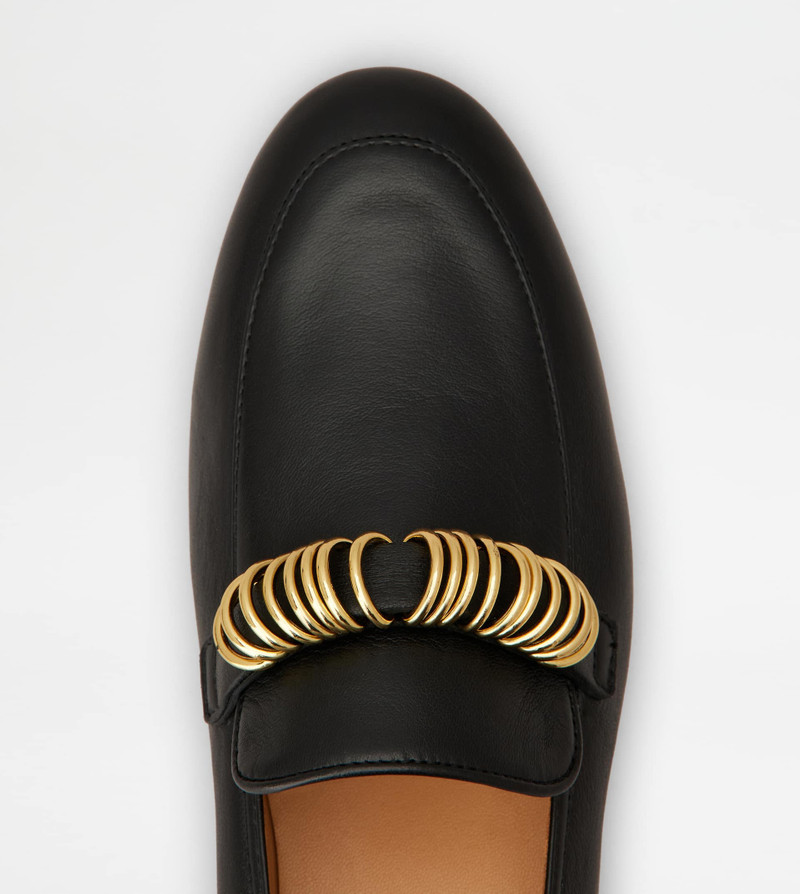 LOAFERS IN LEATHER - BLACK 5
