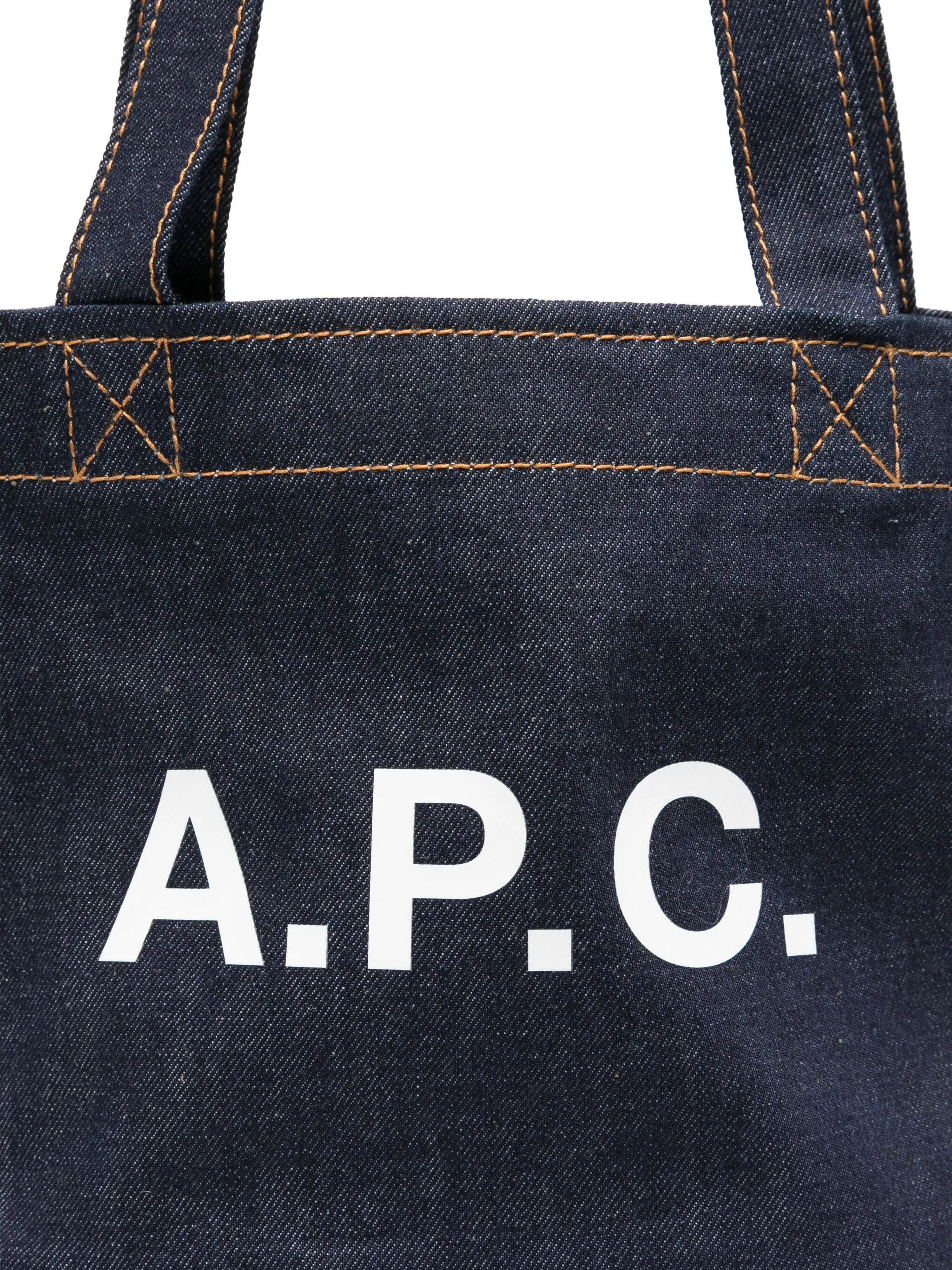 A.p.c. Logo-detail Denim Tote Bag - 4