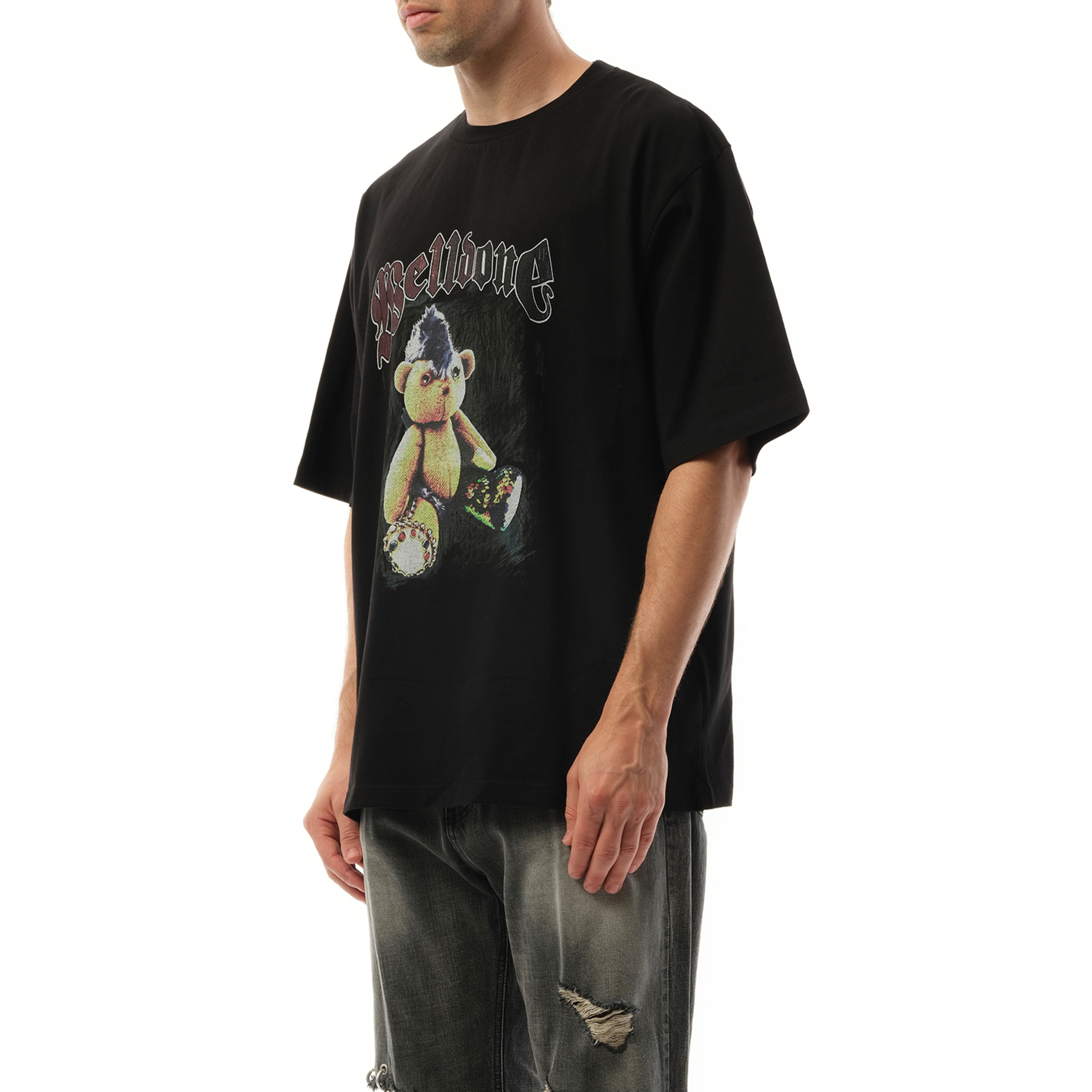 Punk Teddy T-Shirt in Black - 5