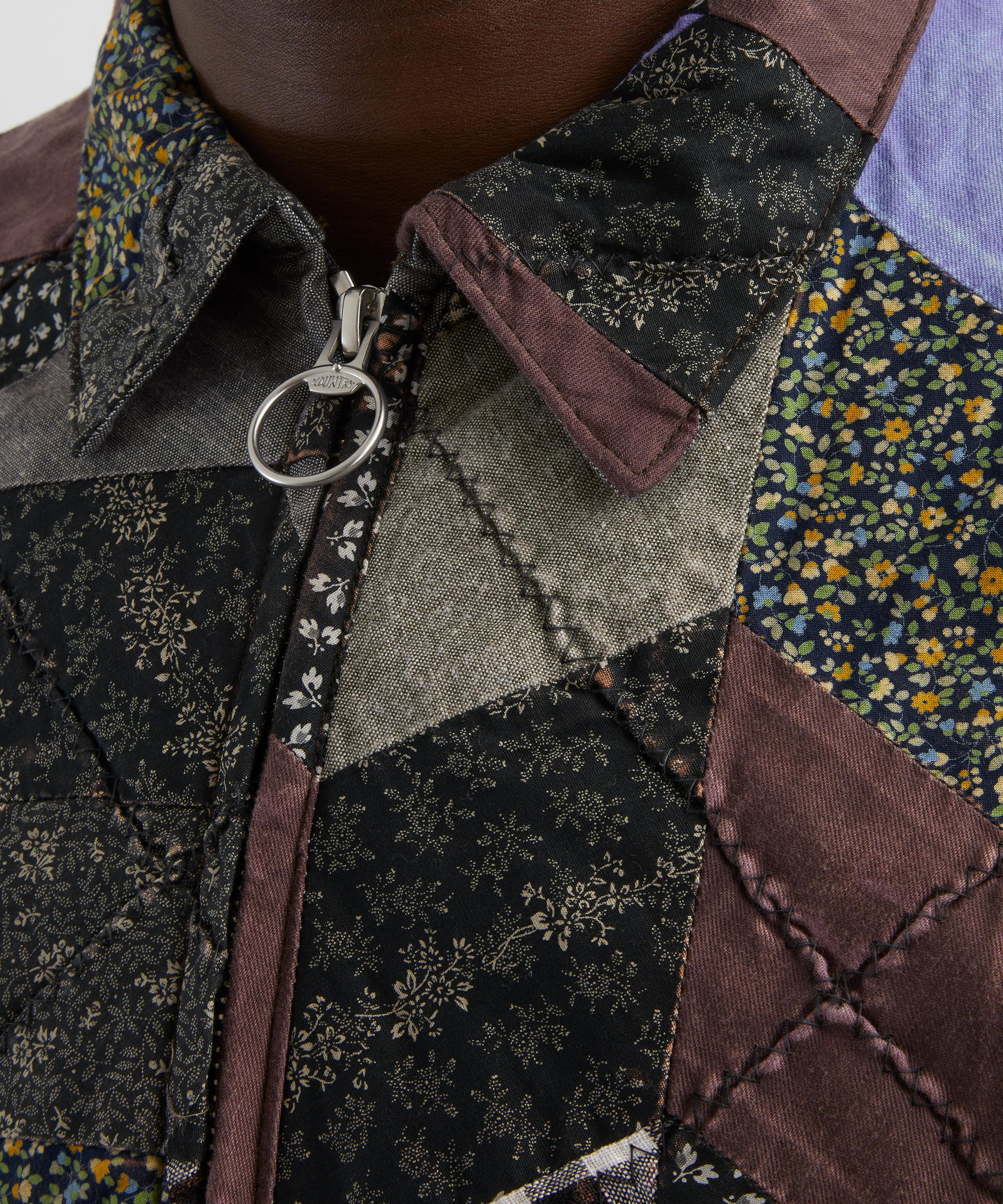 Yabane Quilt Patchwork Drizzler Parka - 5