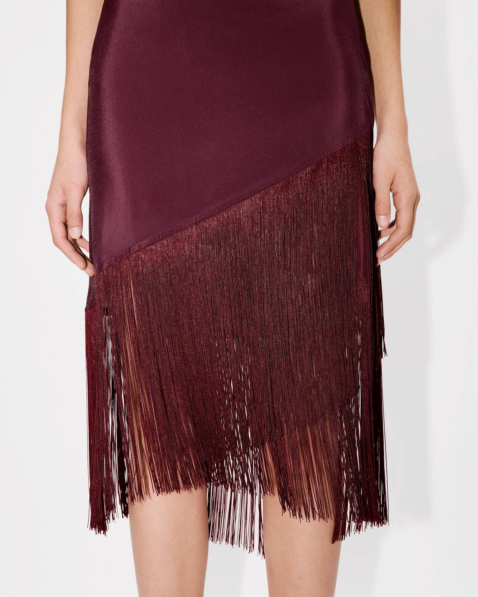 Fringed skirt in viscose - 7