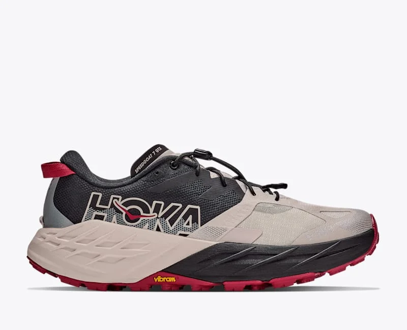 Men's Speedgoat 7 GTX Shoes in Black/River Rock Grey - 1