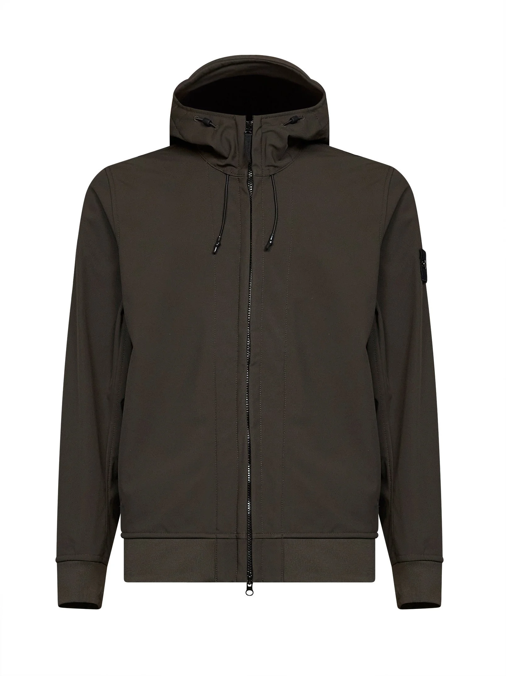 Coal grey Soft Shell-R hooded jacket - 1