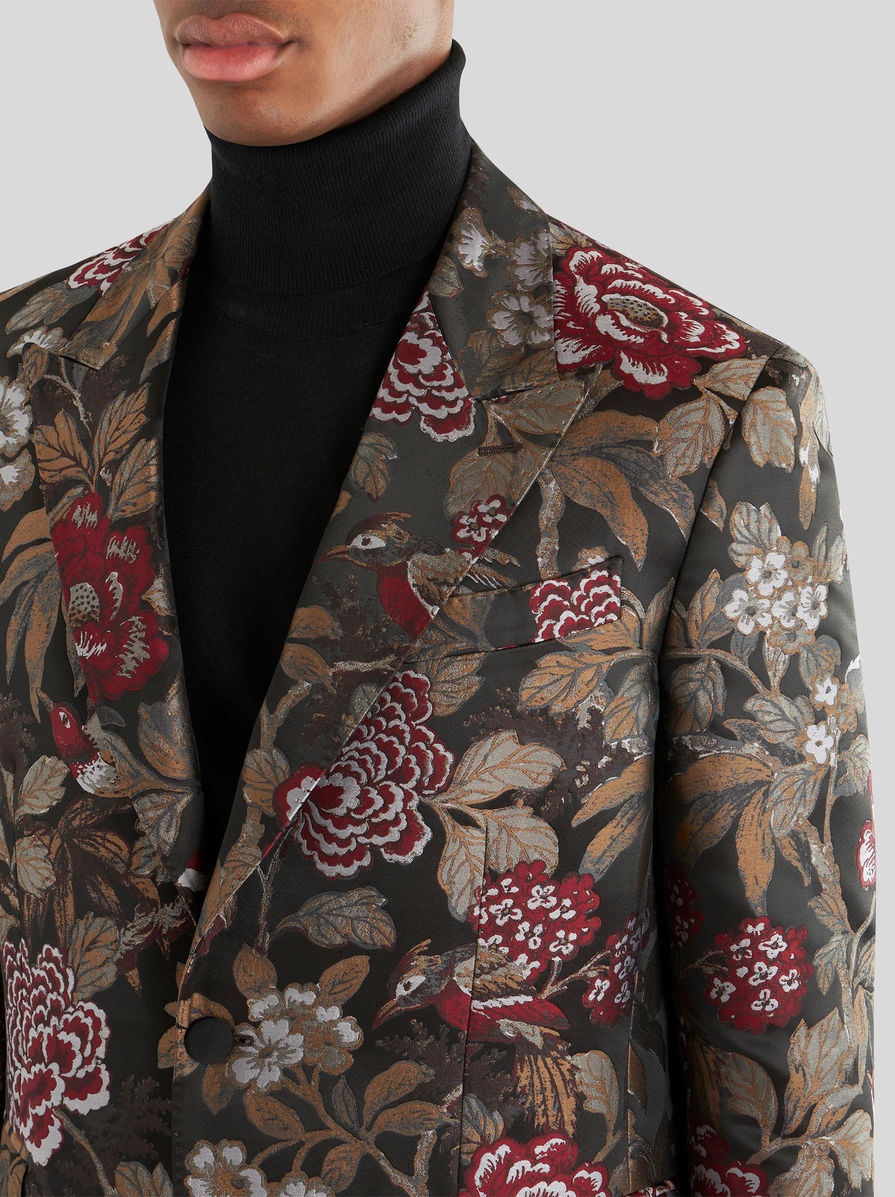 FLORAL JACQUARD JACKET - 2