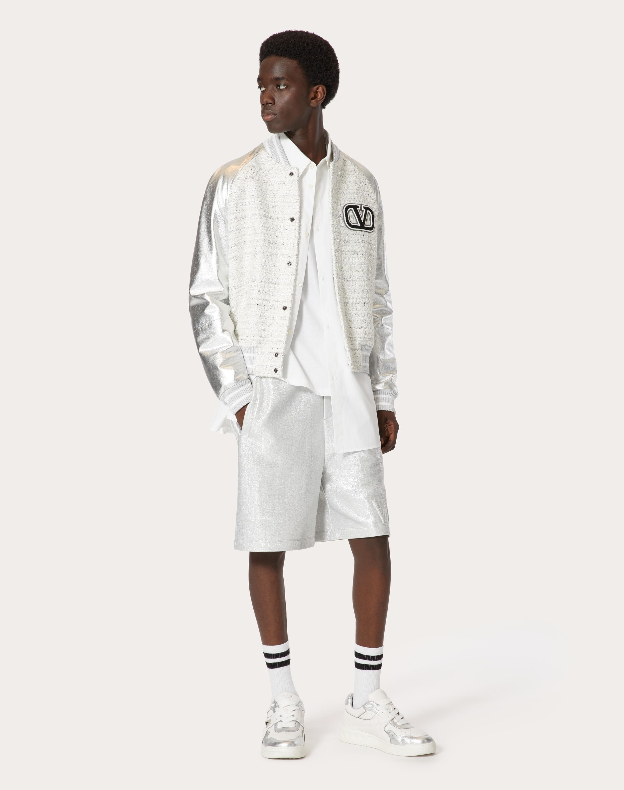 BERMUDA SHORTS WITH VALENTINO EMBOSSED - 2