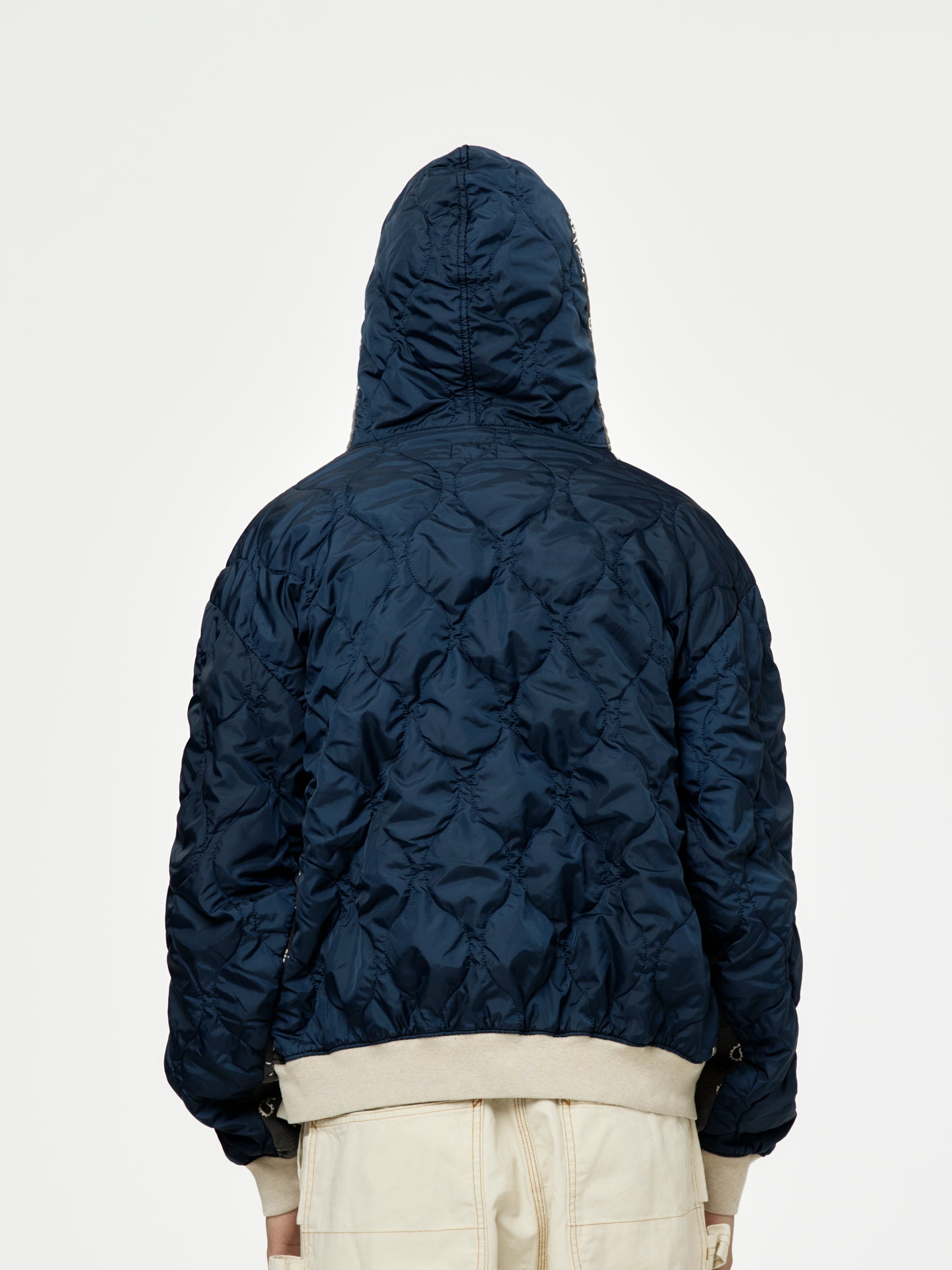 SWT KNIT BANDANA BIVOUAC HOODED BLOUSON (BLACK) - 3