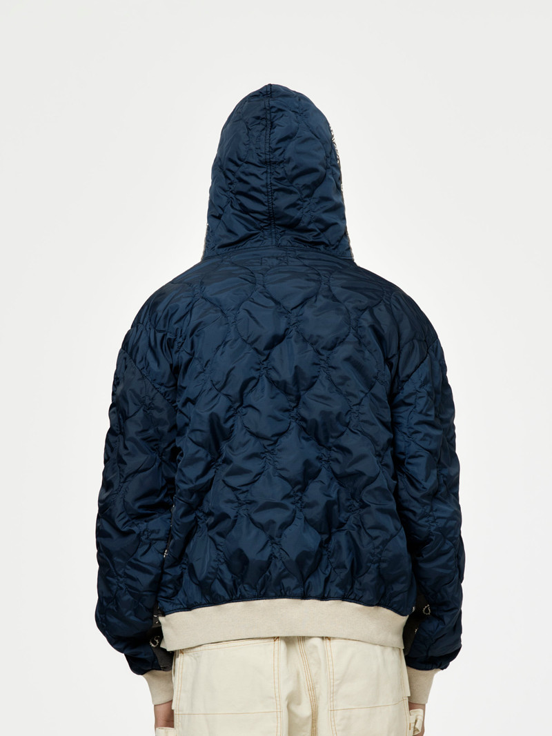 Kapital SWT KNIT BANDANA BIVOUAC HOODED BLOUSON (BLACK) outlook