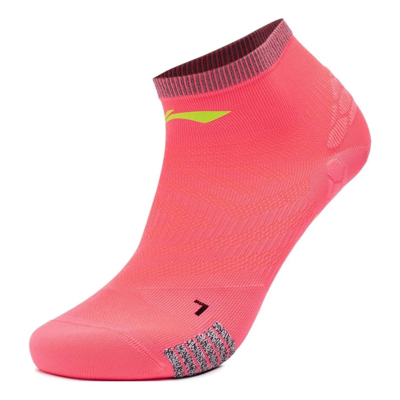 Li-Ning Running Short Socks 'Neon Red' AWST101-2 - 1