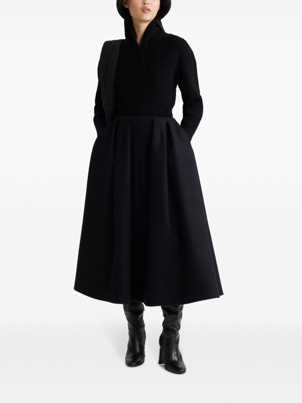 high-neck knit sweater - 2