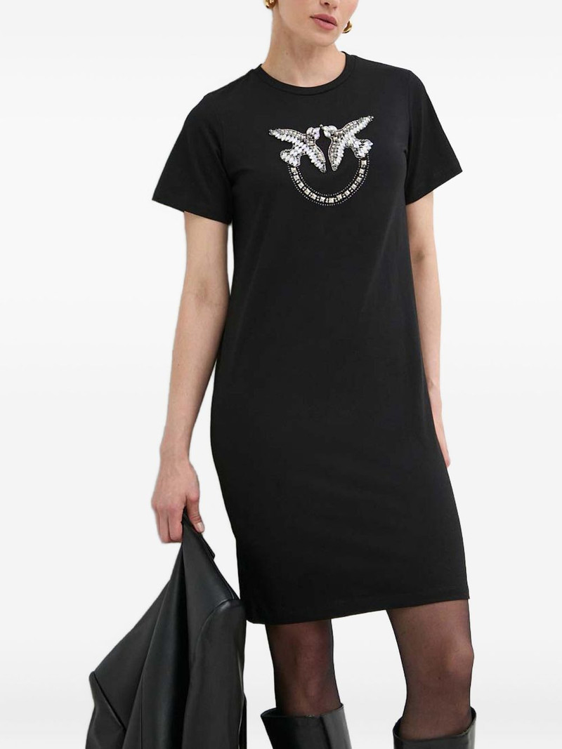 embellished graphic mini dress 3