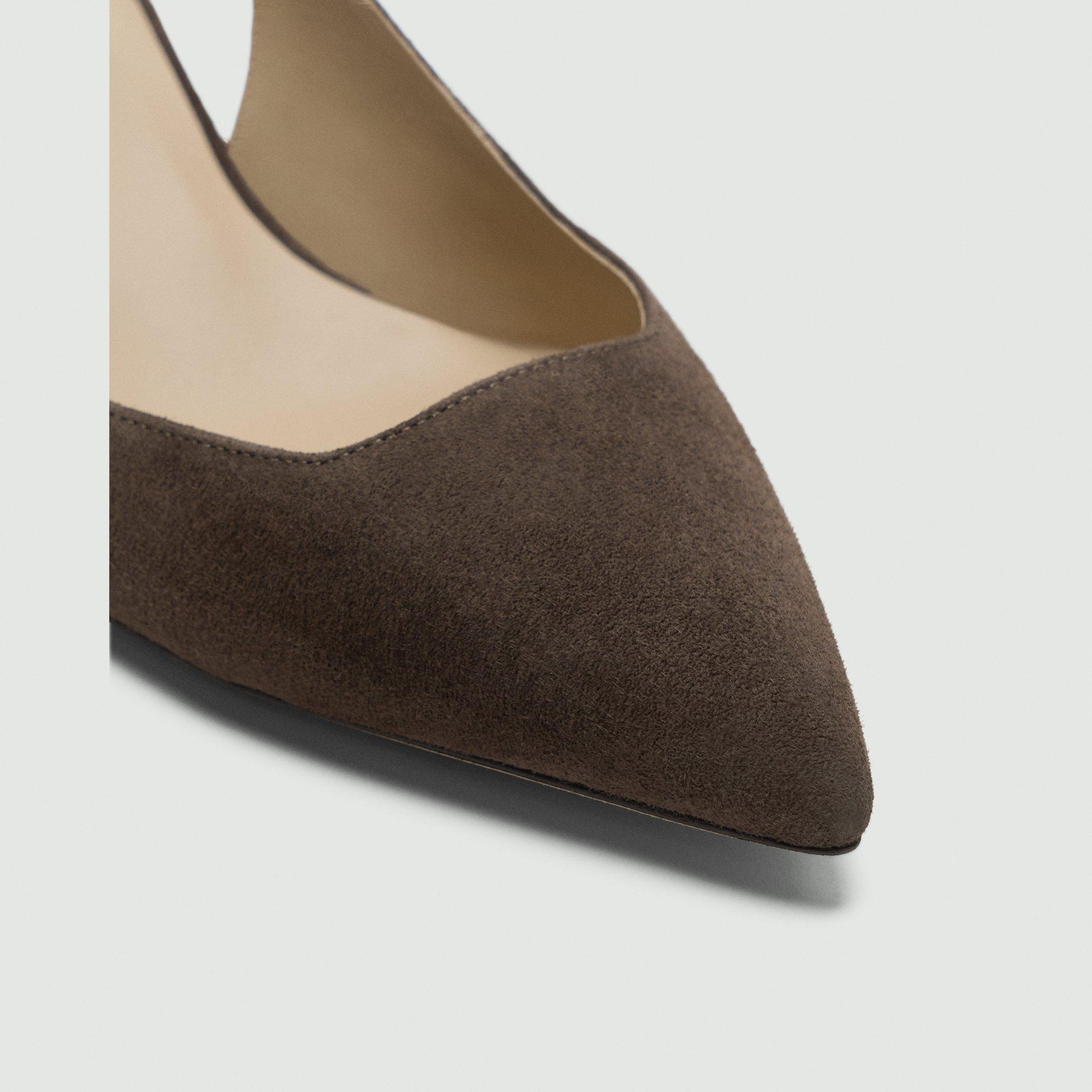 Block Heel Slingback in Suede - 6
