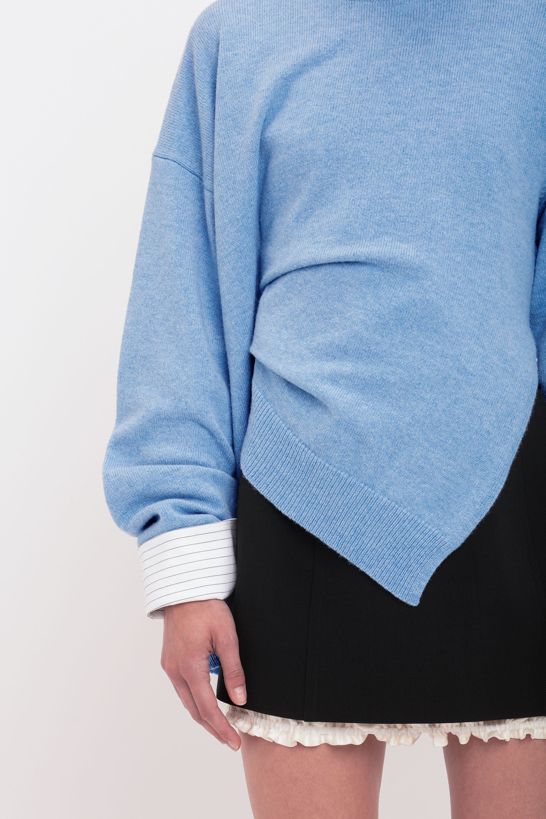 Gathered Side Jumper In Iceberg - 5
