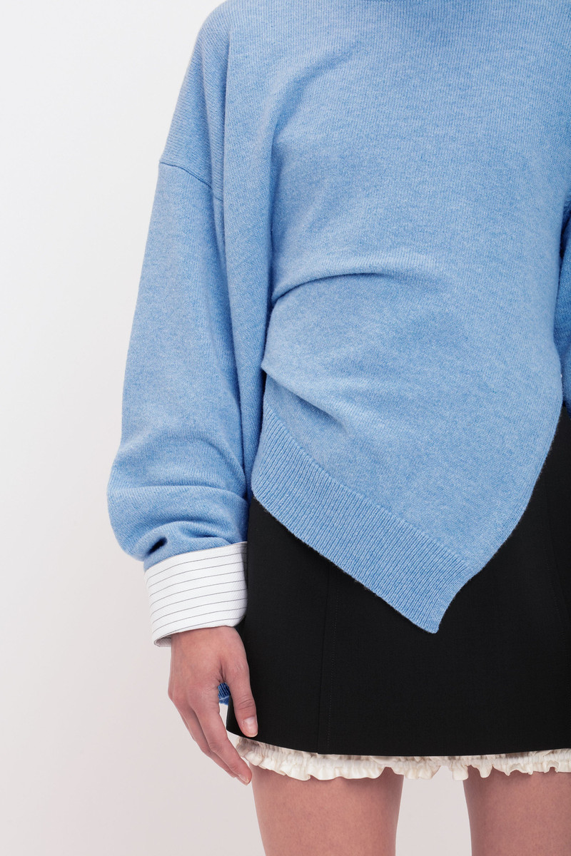 Gathered Side Jumper In Iceberg 5