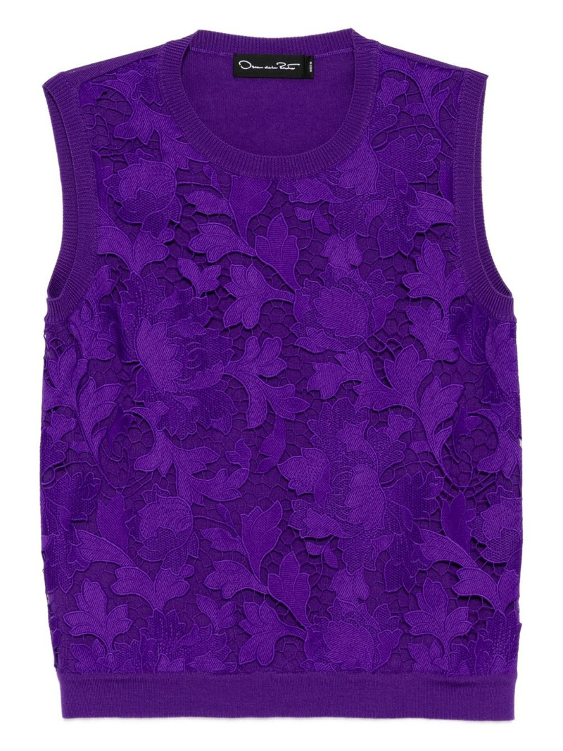 lace knitted vest 1