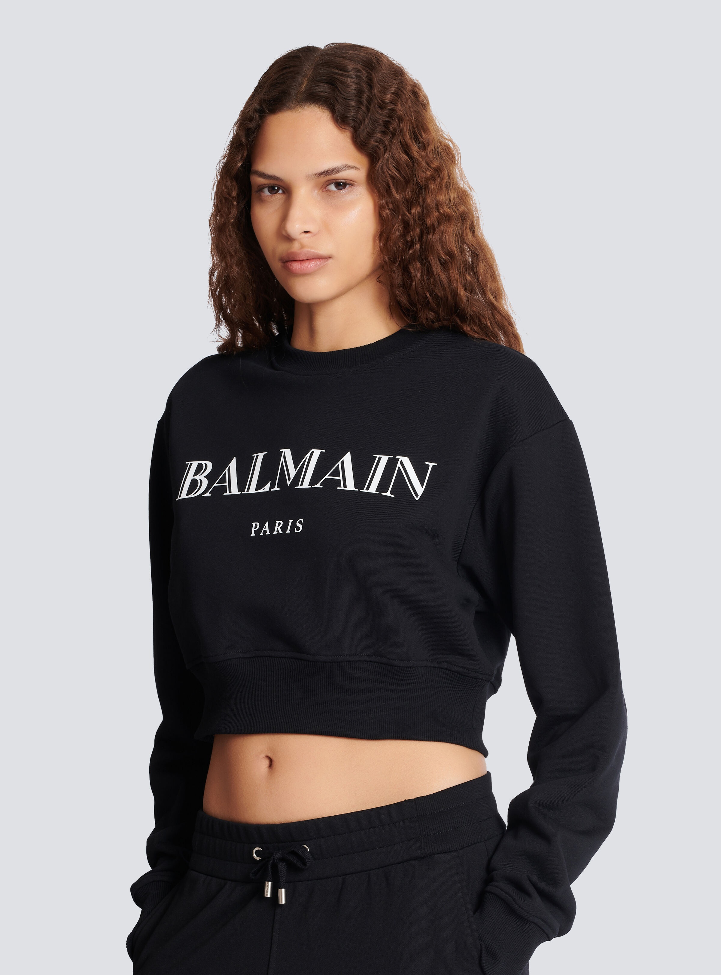 Printed Balmain crew-neck sweatshirt - 6