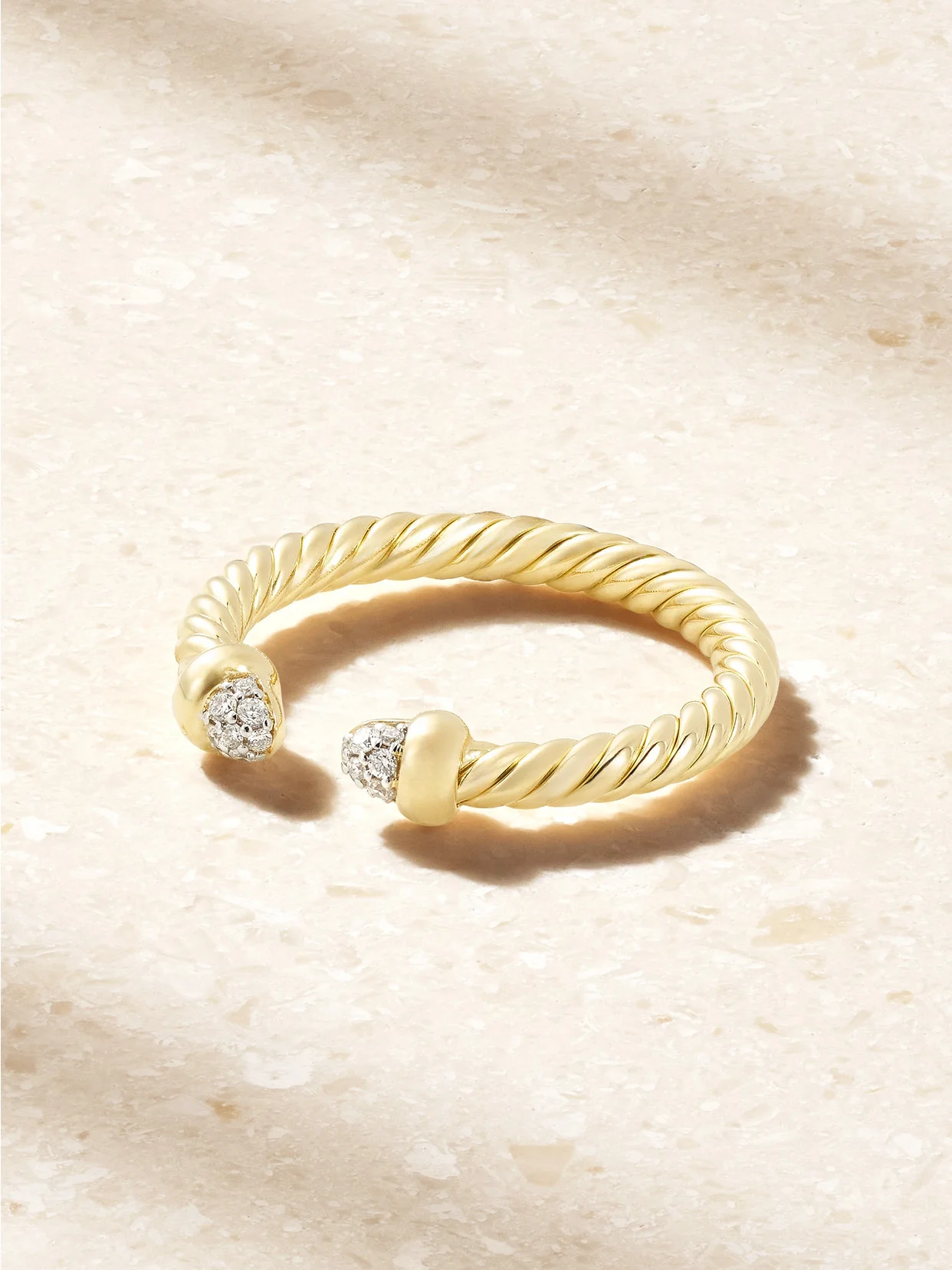 Micro Cablespira 18-karat Gold Diamond Ring - 1