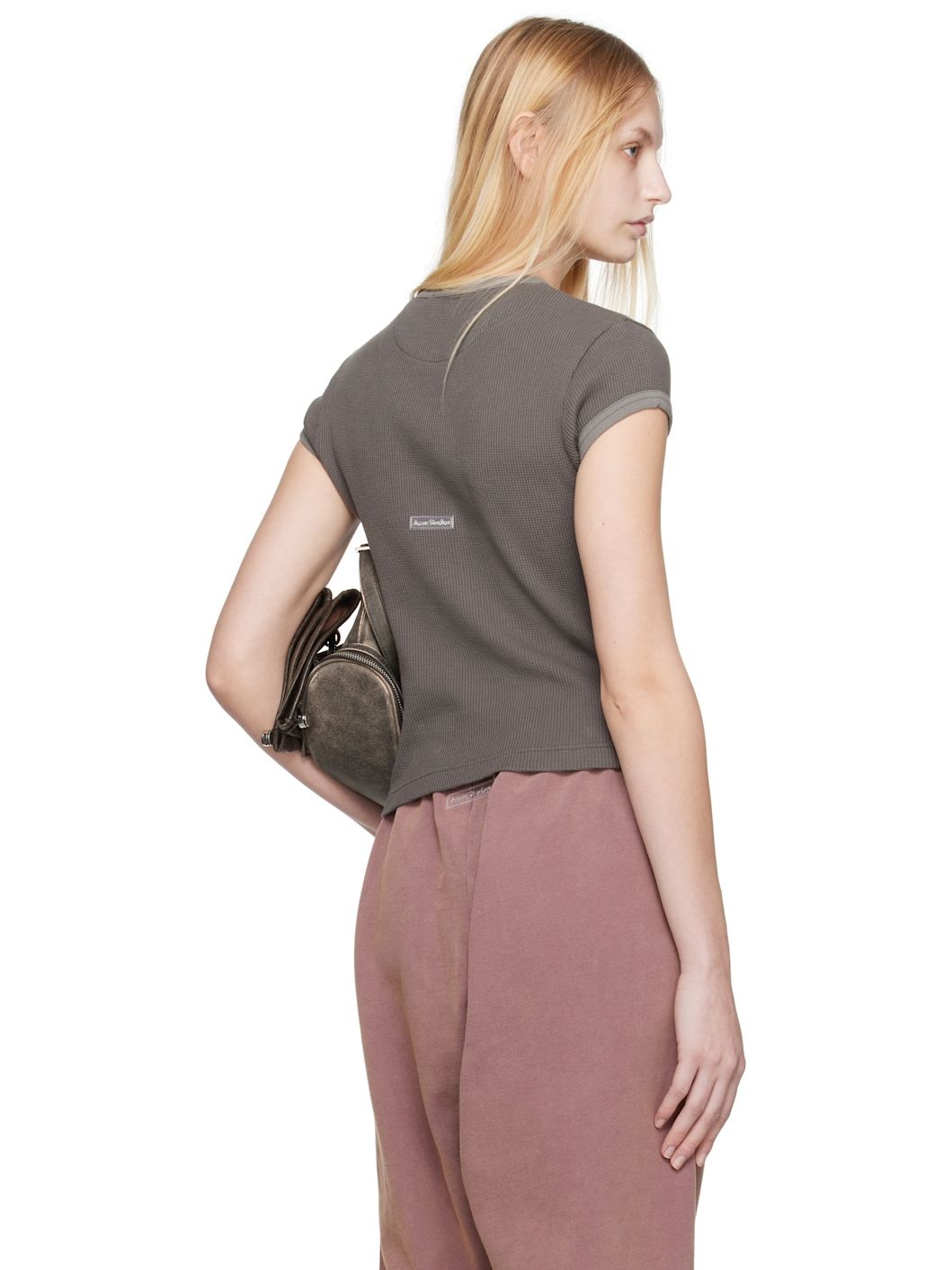 Gray Fitted T-shirt - 3