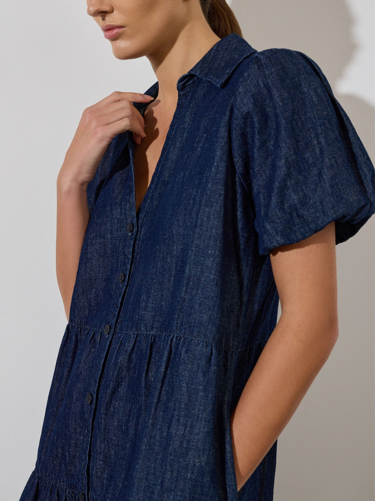 The Havana Mini Indigo Dress - 4