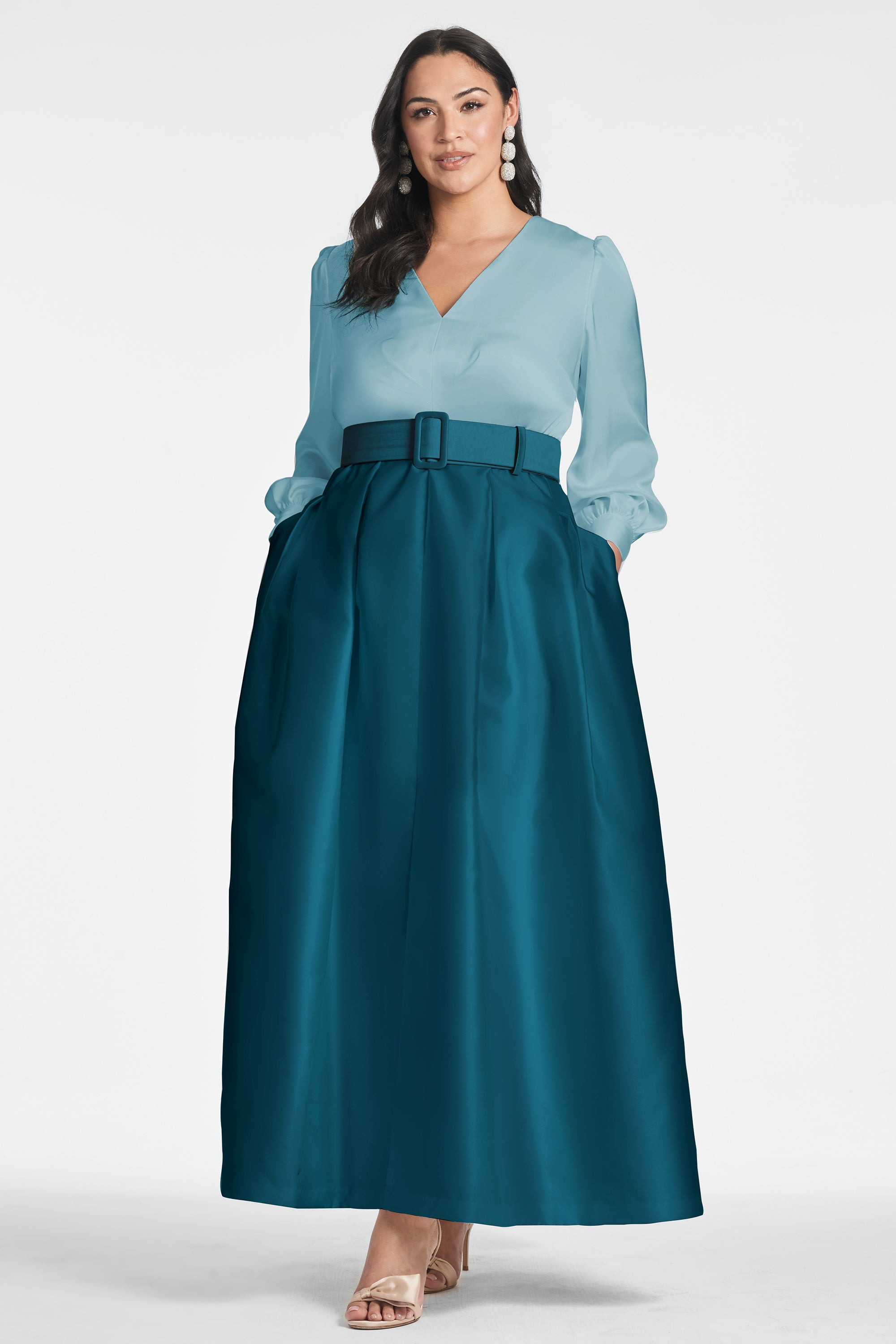 Zoe Gown - Seaglass/Deep Teal - 5