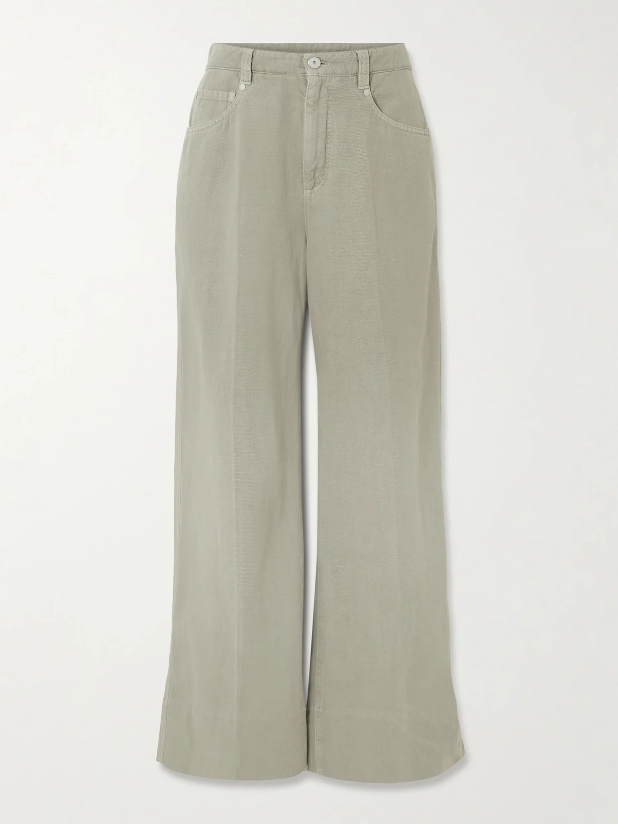 High-rise Wide-leg Jeans - 1
