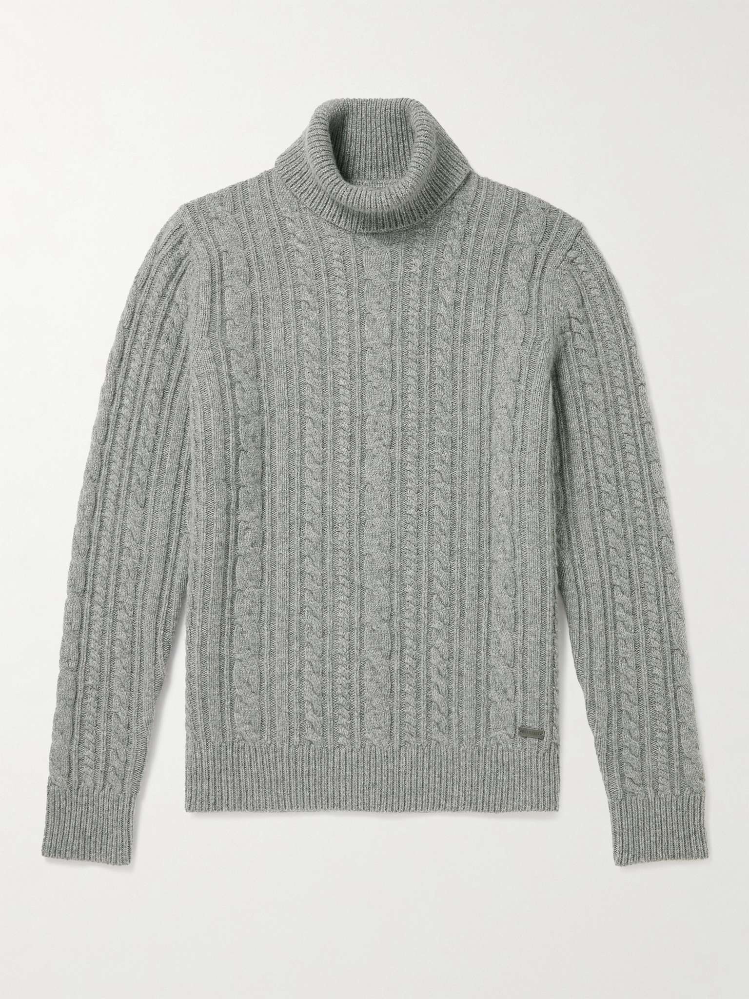 Hilary Cable-Knit Wool Rollneck Sweater - 1