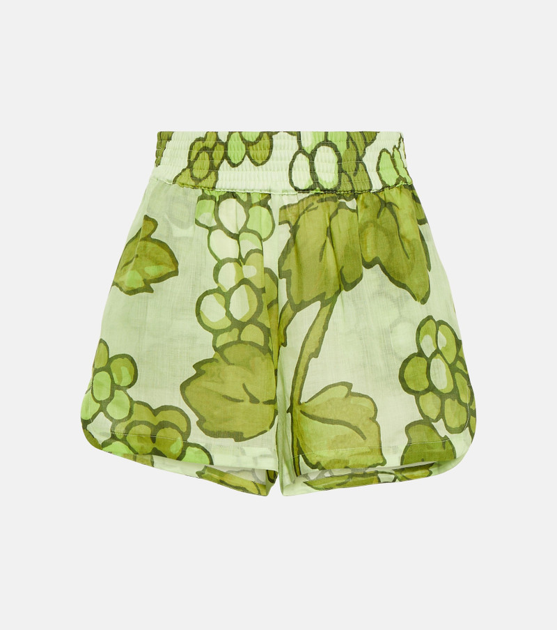 Printed ramie shorts - 1
