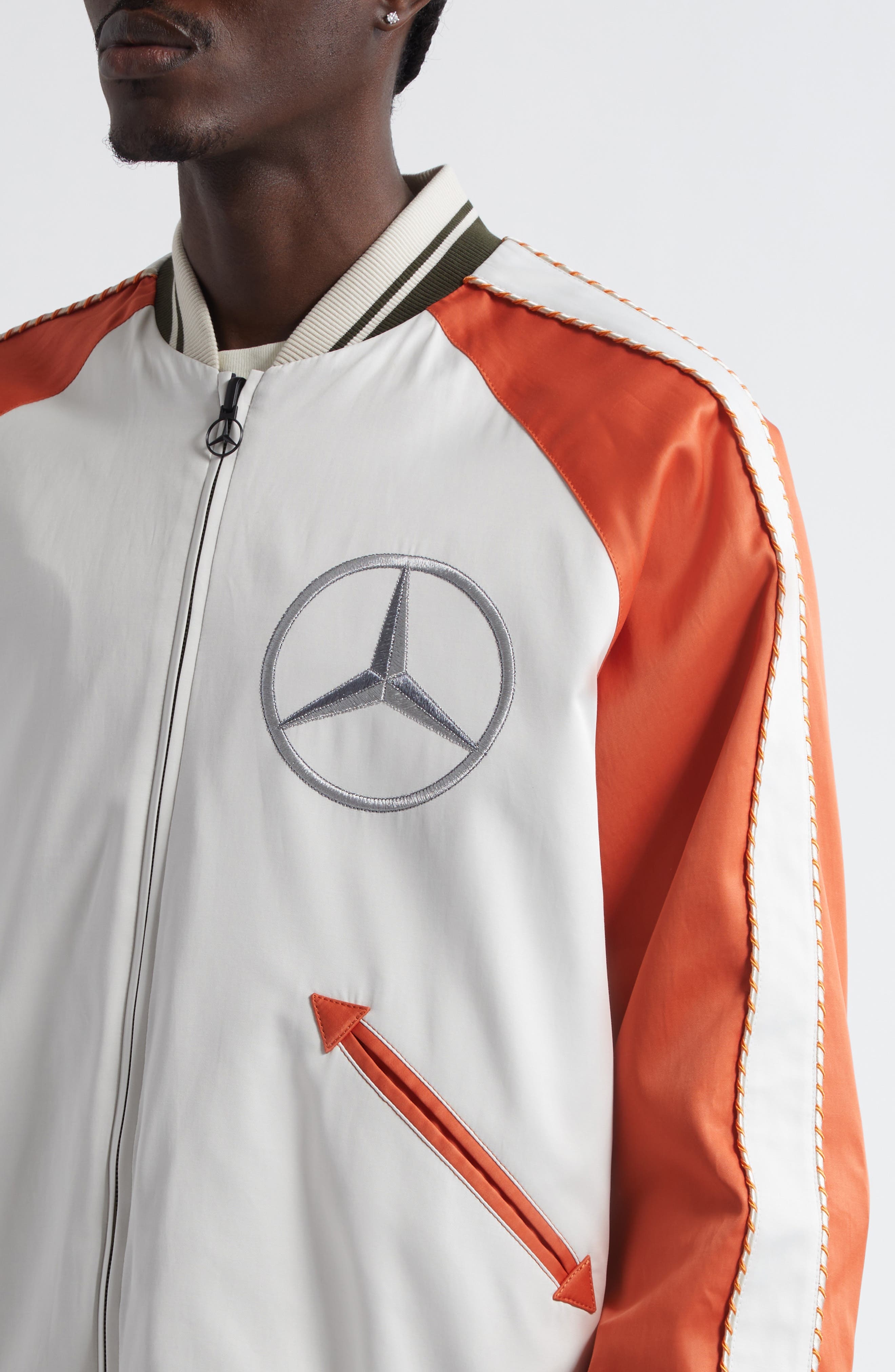 Moncler Genius x Mercedes-Benz By Nigo Satet Reversible Bomber Jacket in P37 - 5