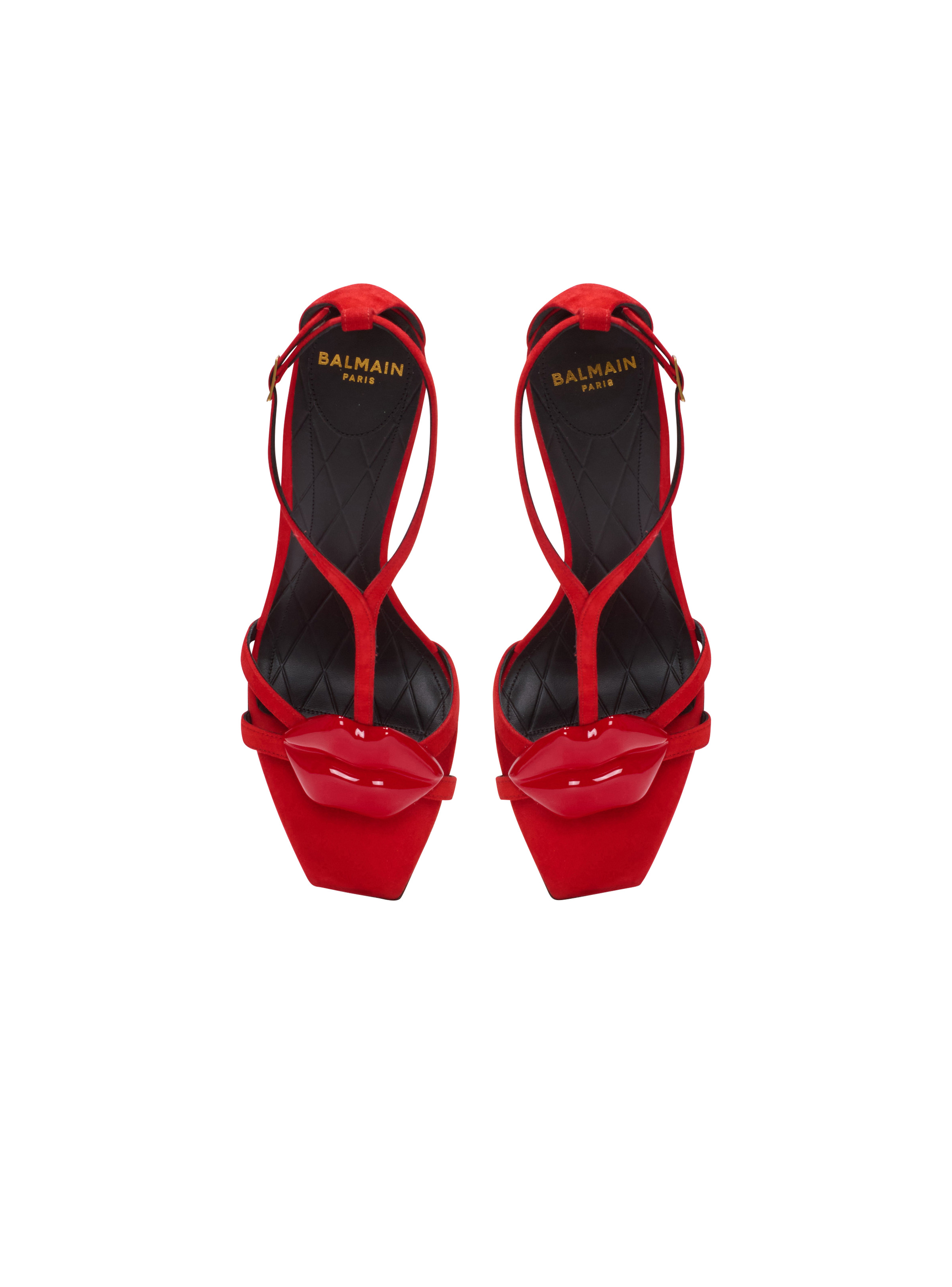 Suede Lips sandals - 3