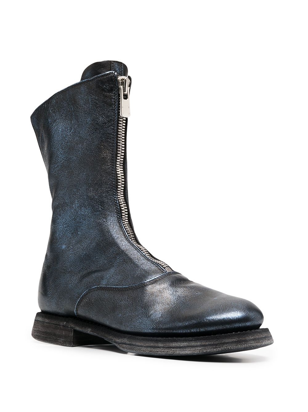 front-zip ankle boots - 2